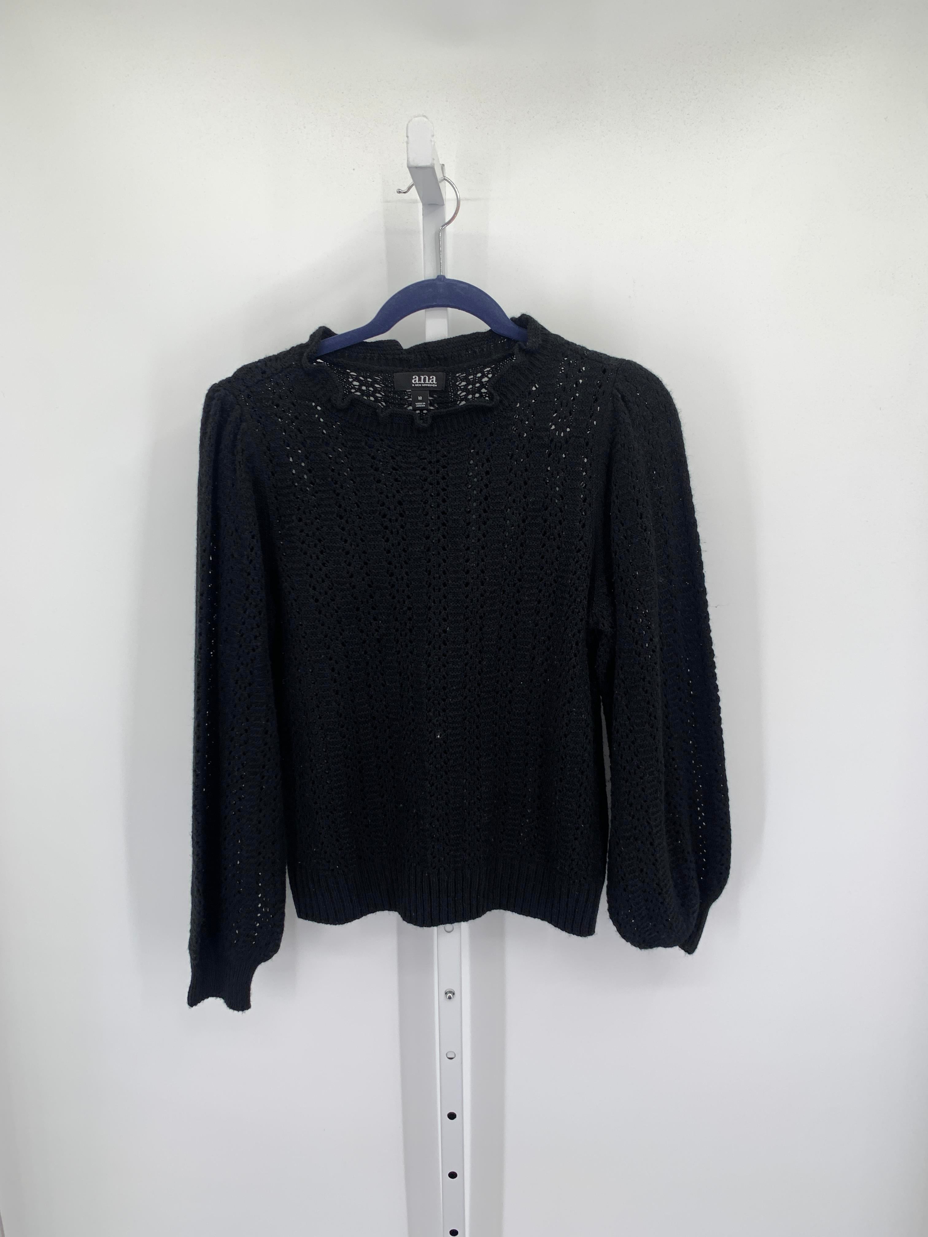 A.N.A. Size Medium Misses Long Slv Sweater