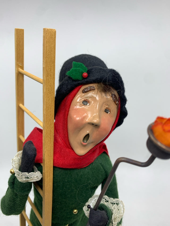 BYERS' CHOICE CHIMNEY SWEEP MAN-1993.