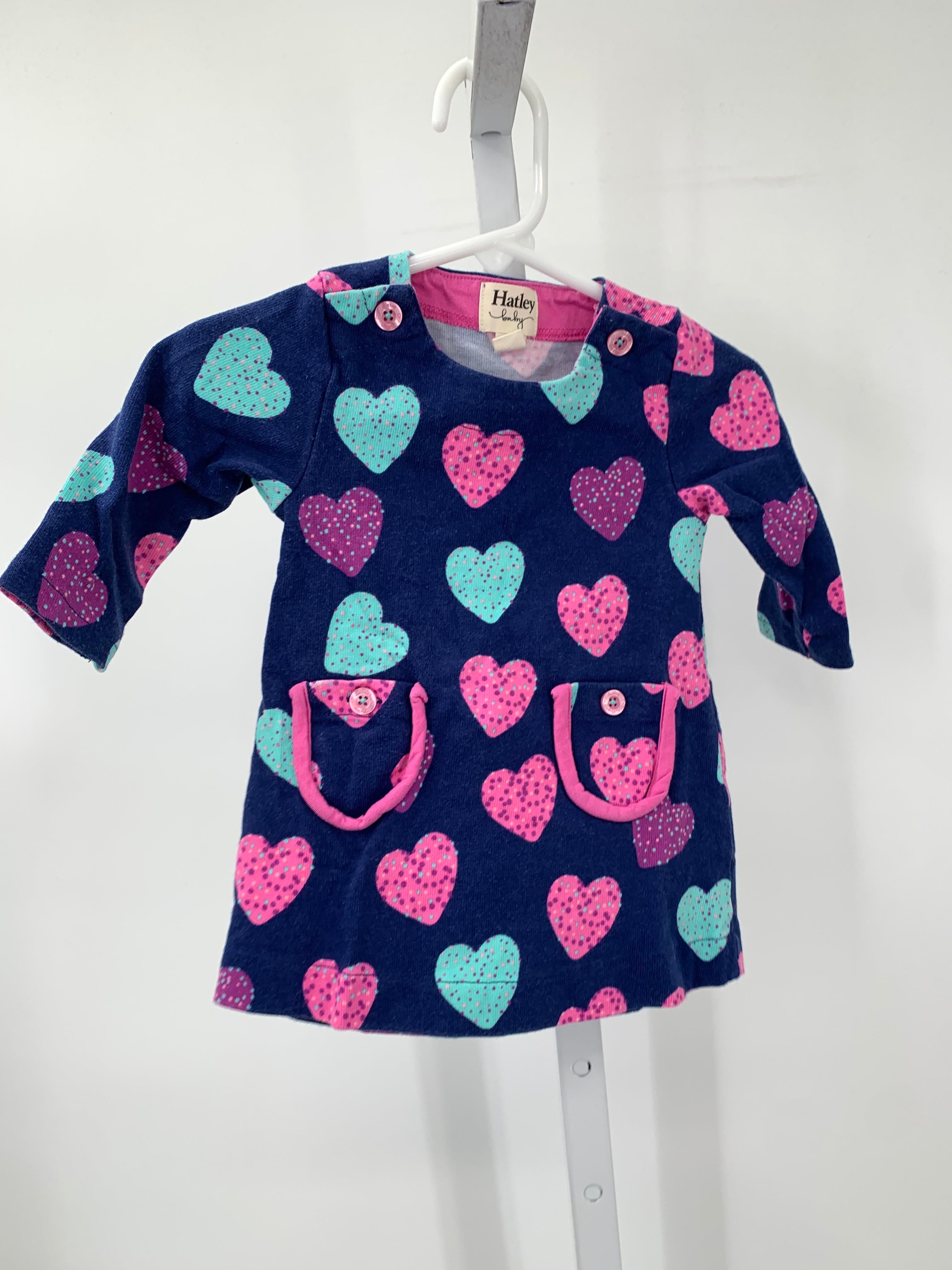 Hatley Size 6-9 mon Girls Long Sleeve Dress