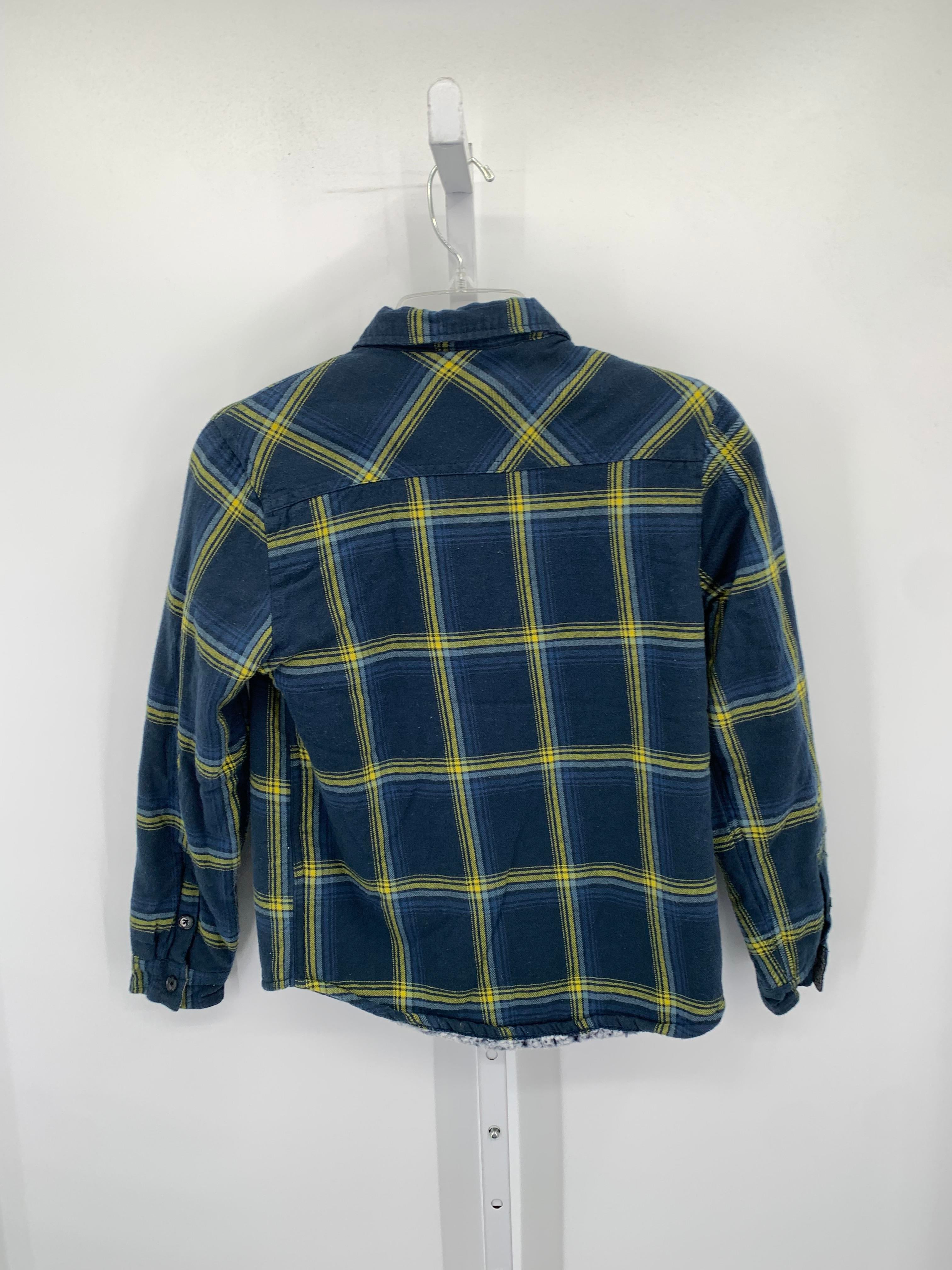 PLAID BUTTON DOWN SHERPA LINED.