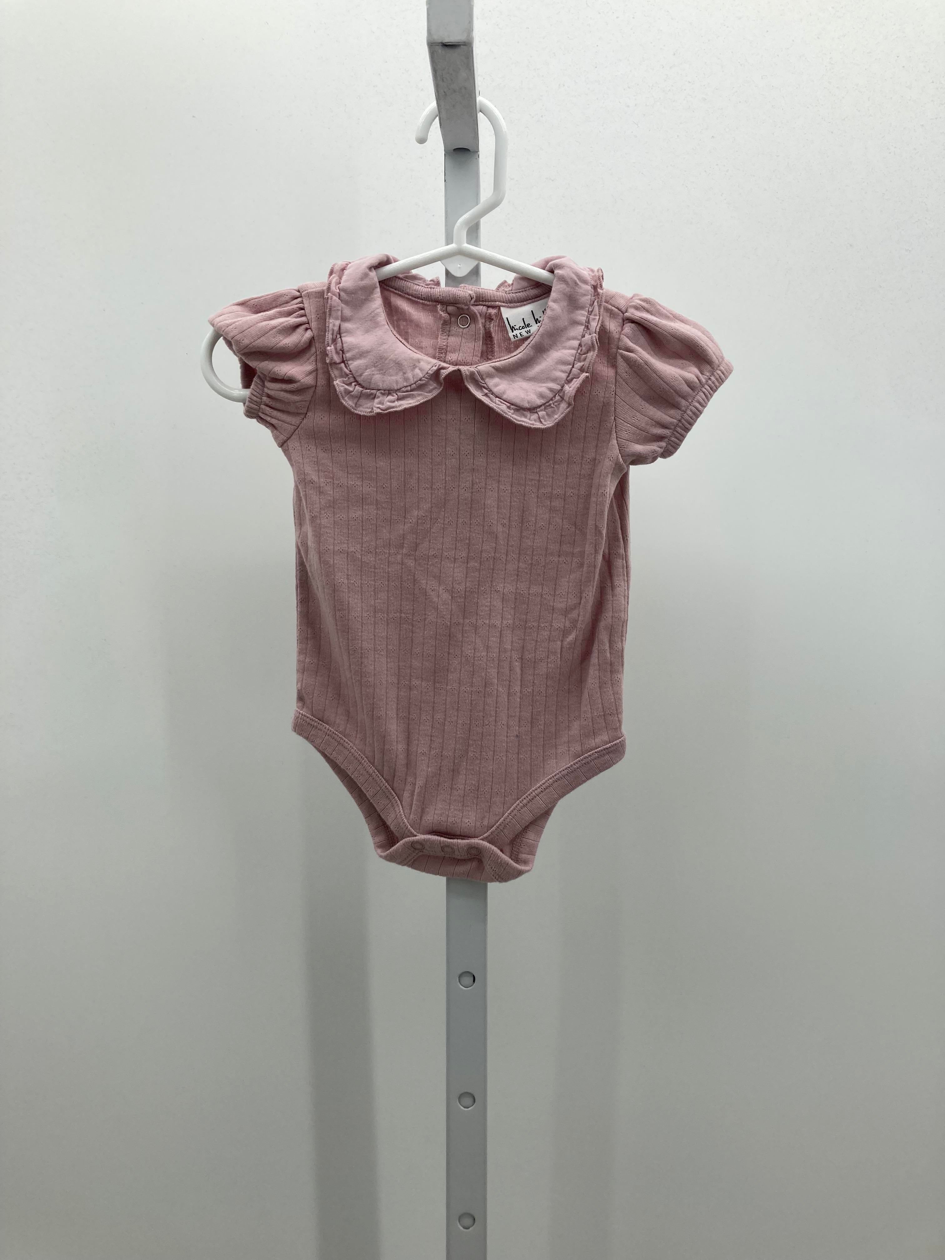Nicole Miller Size 6-9 mon Girls Short Sleeve Shirt