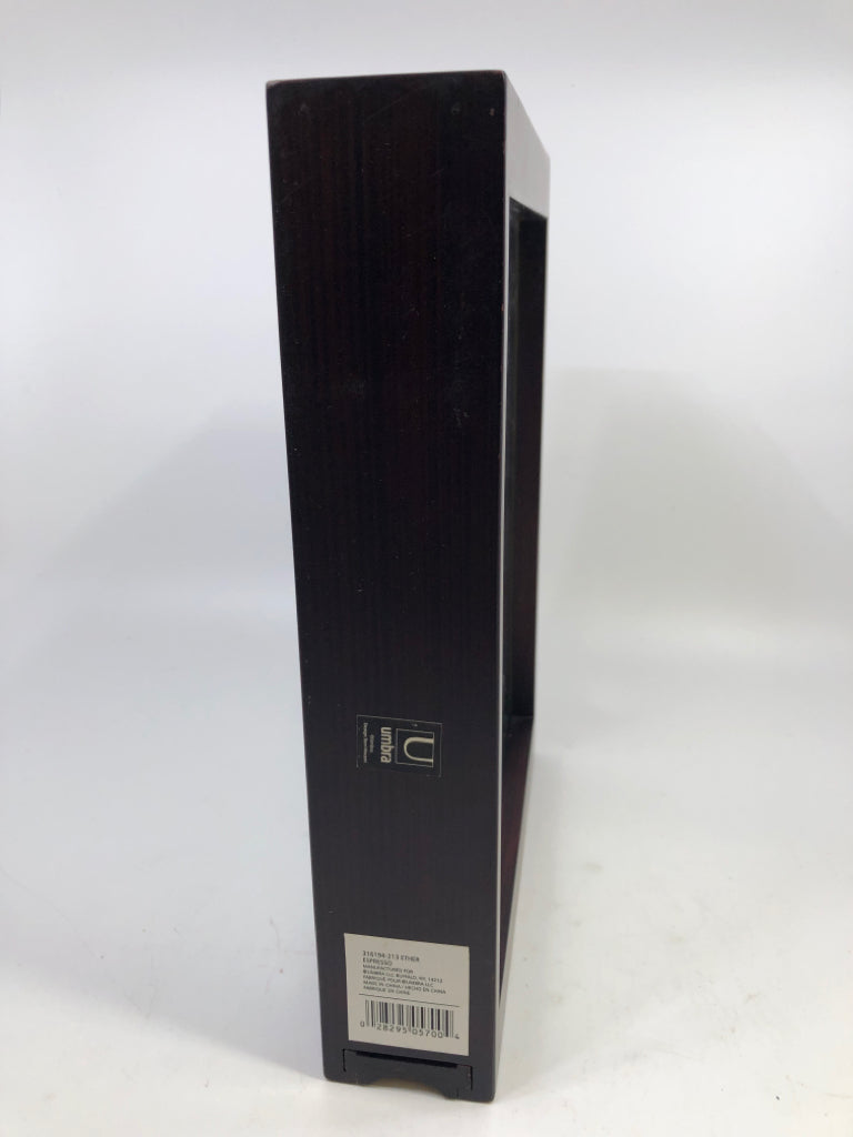 BROWN LAYERED FRAME W/4 GLASS SECTIONS UMBRA.