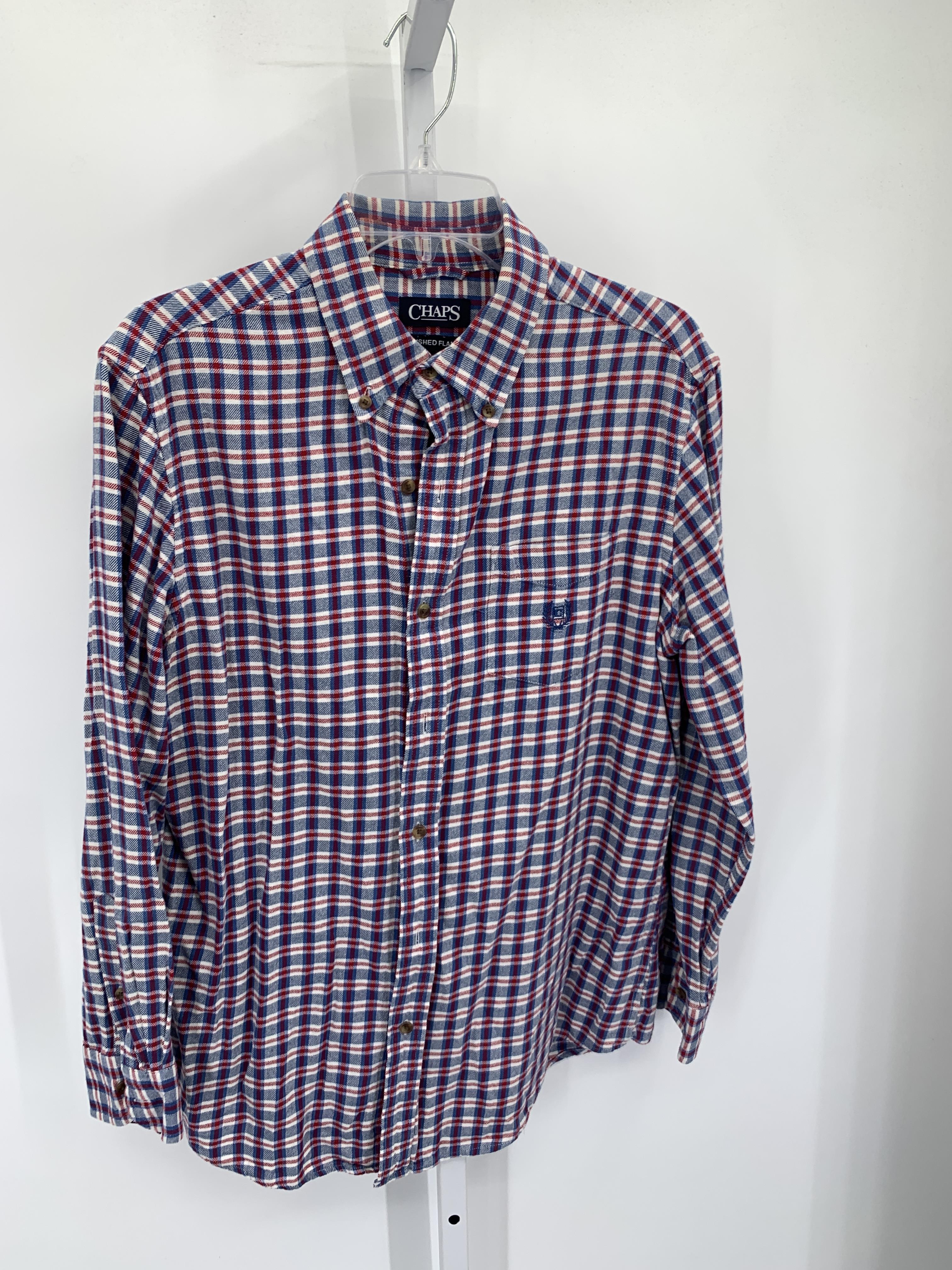 RED WHITE PLAID BUTTON DOWN