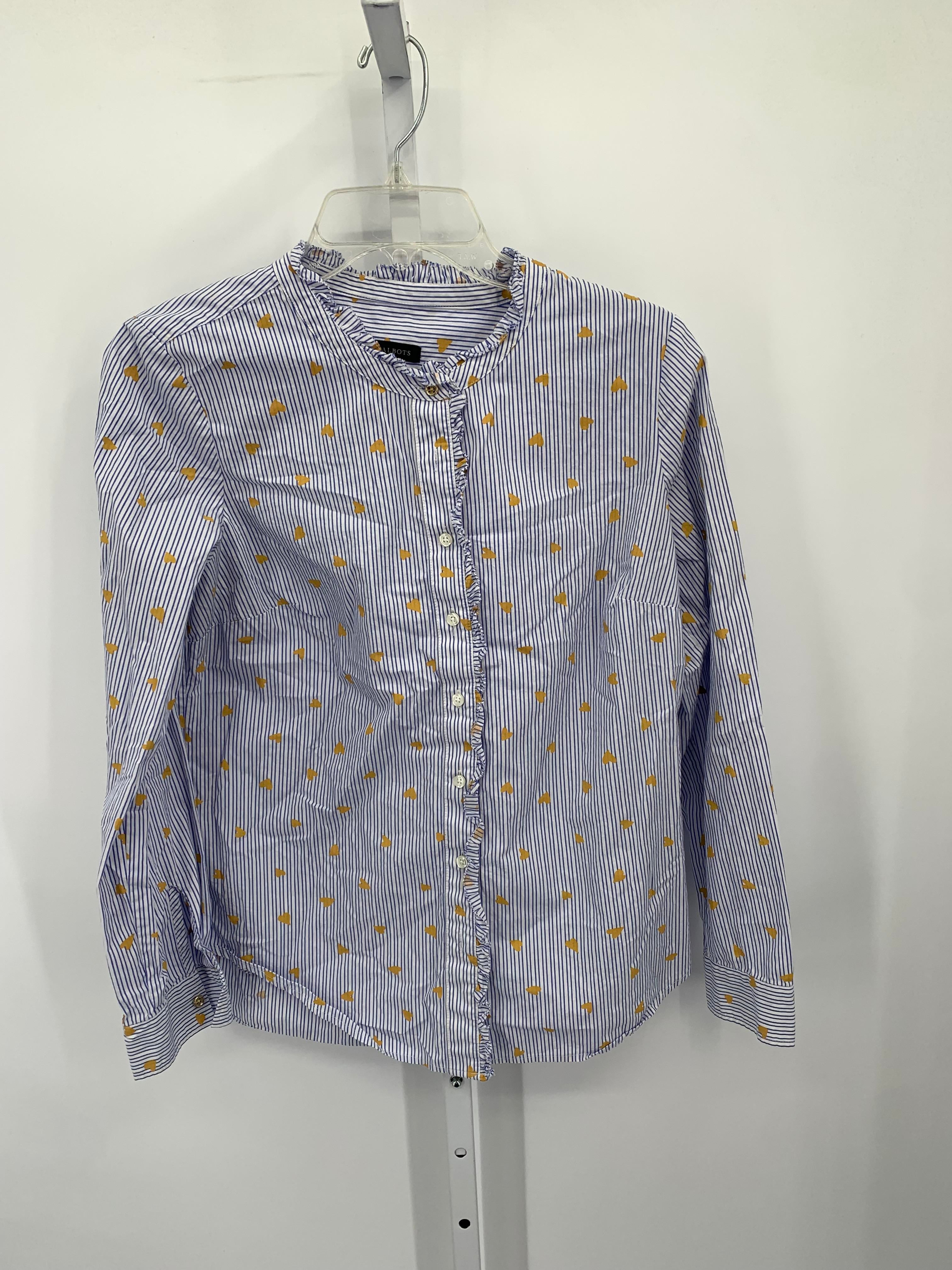 Talbots Size Small Misses Long Sleeve Shirt