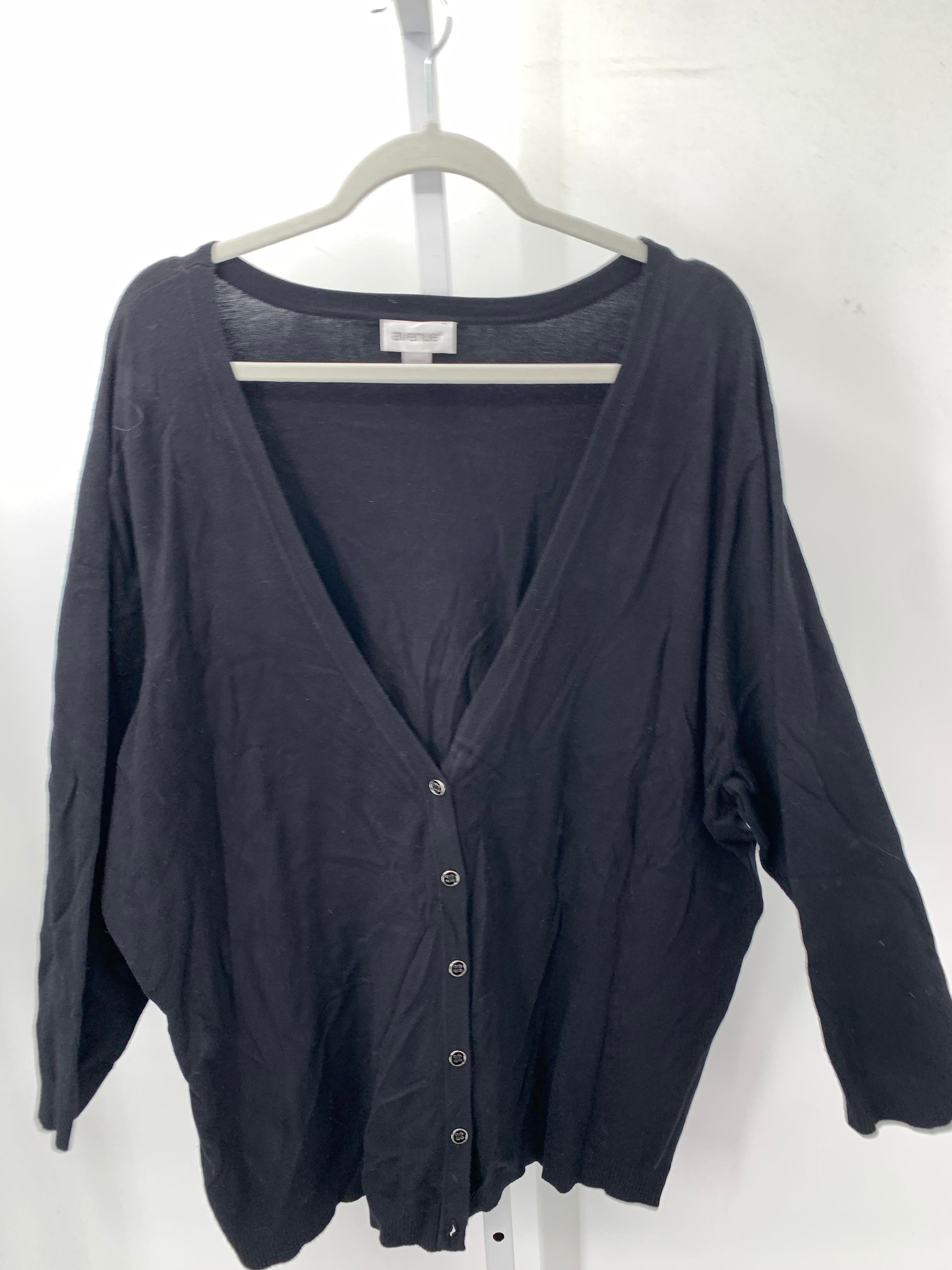 Avenue Size 22/24 W Womens Long Slv Sweater