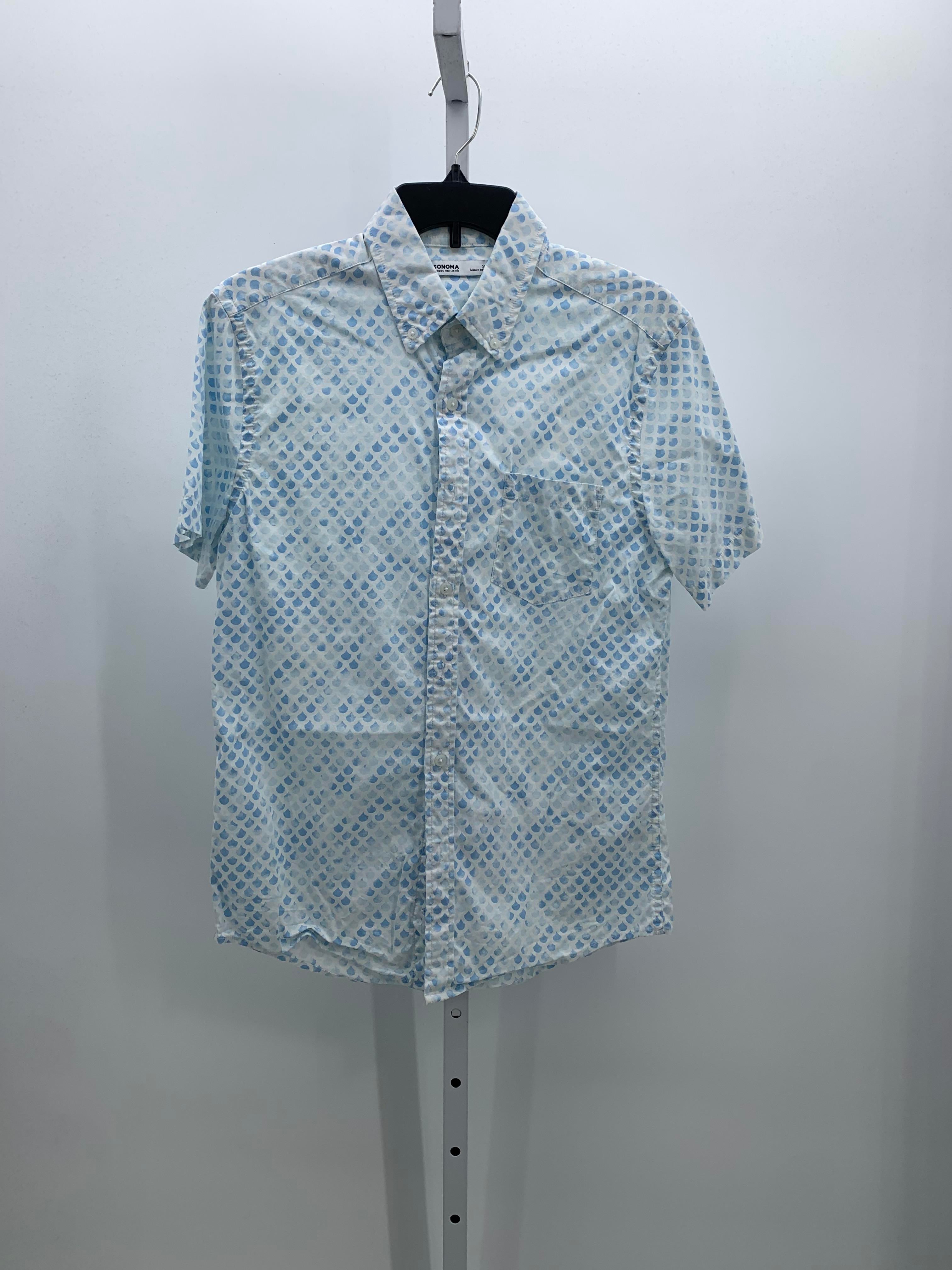 BLUE PATTERN BTN DOWN