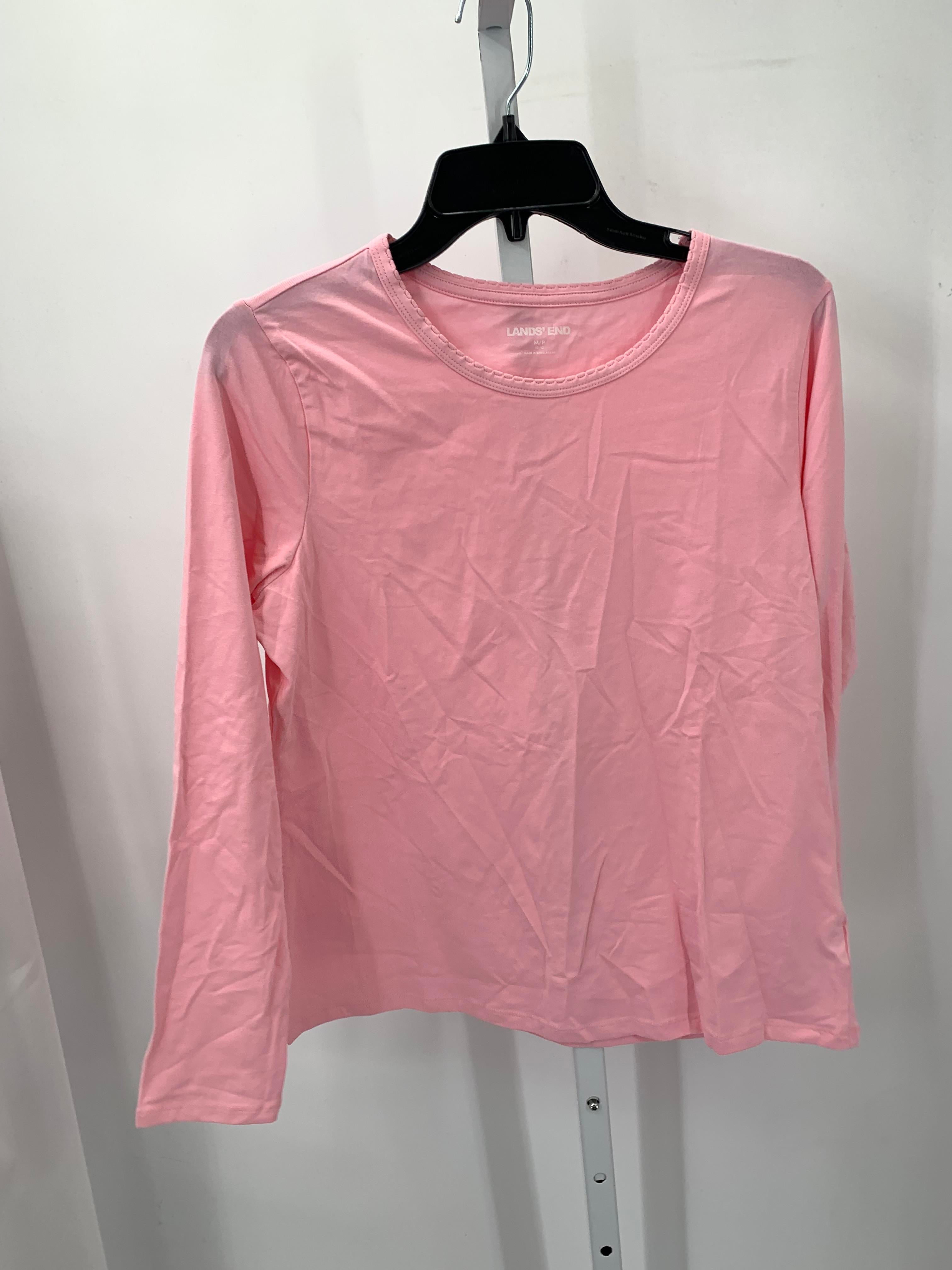 Lands End Size Medium Petite Petite Long Sleeve Shirt