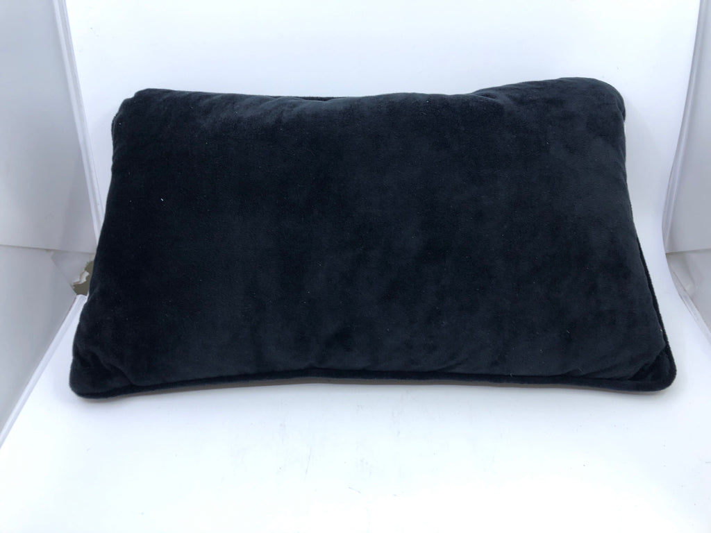BLACK 3 JACK O LANTERN RECTANGLE PILLOW.