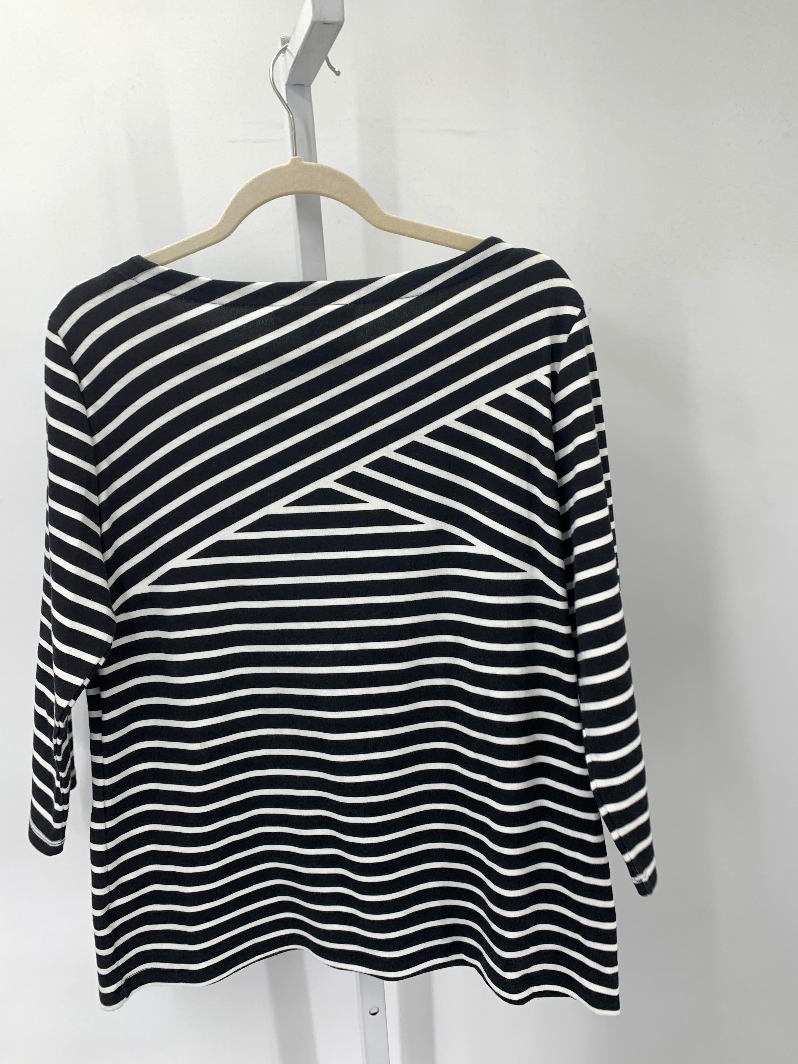 Karen Scott Size Large Misses 3/4 Sleeve Shirt