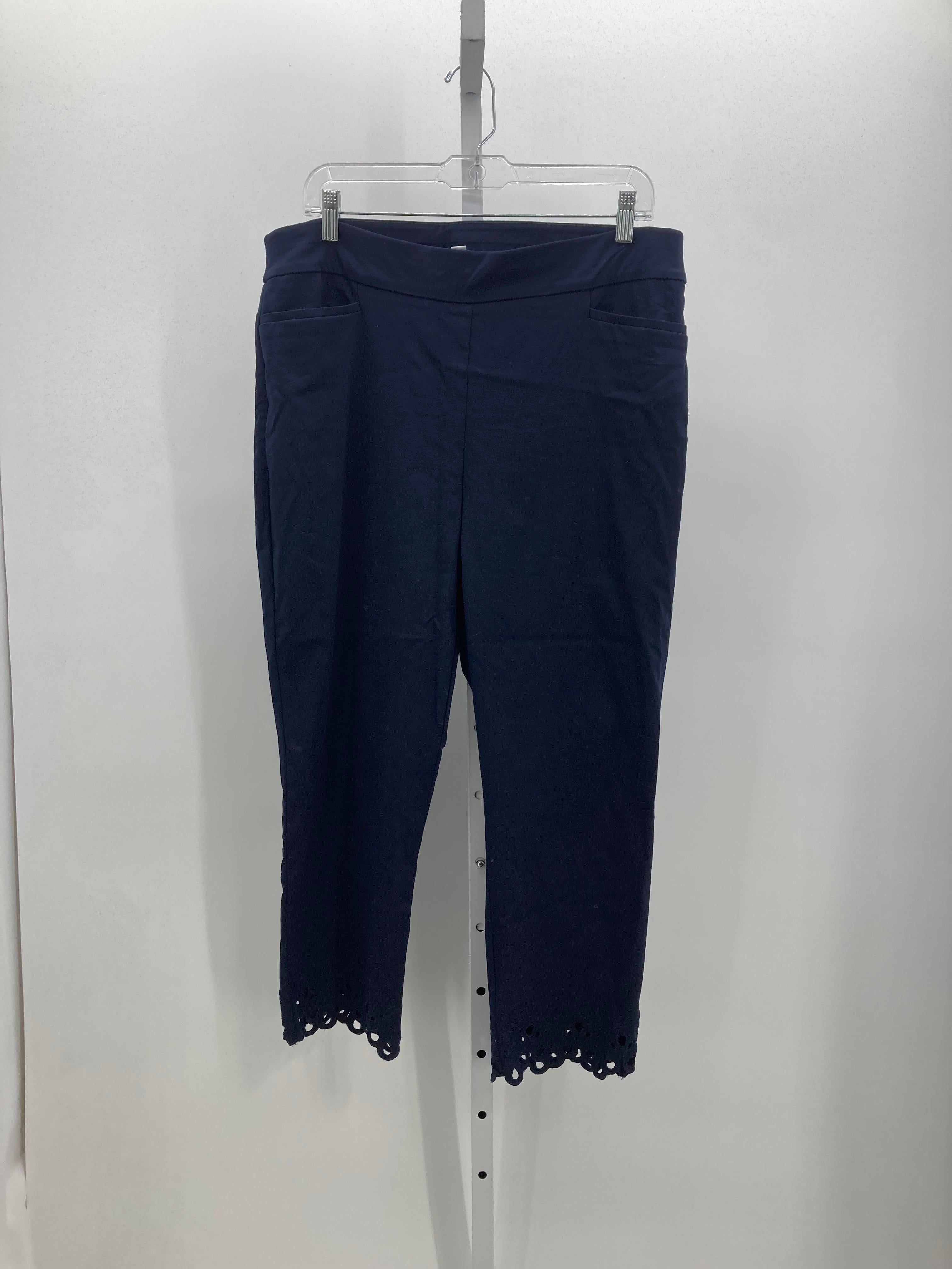Chico's Size 14 Misses Cropped Pants