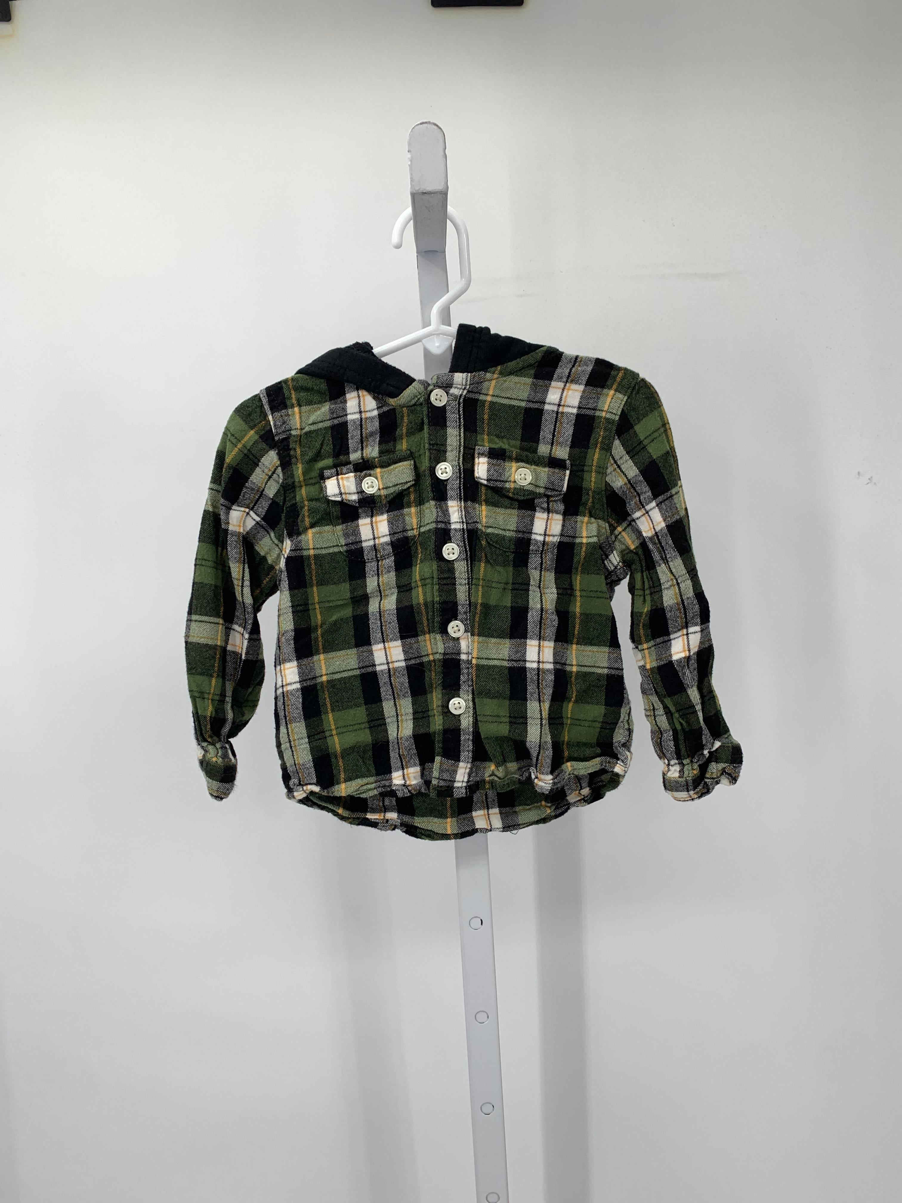 GREEN HOODED PLAID