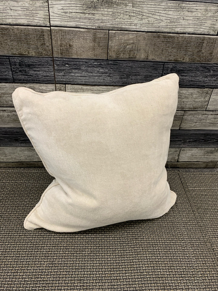 LARGE CREAM PILLOW.