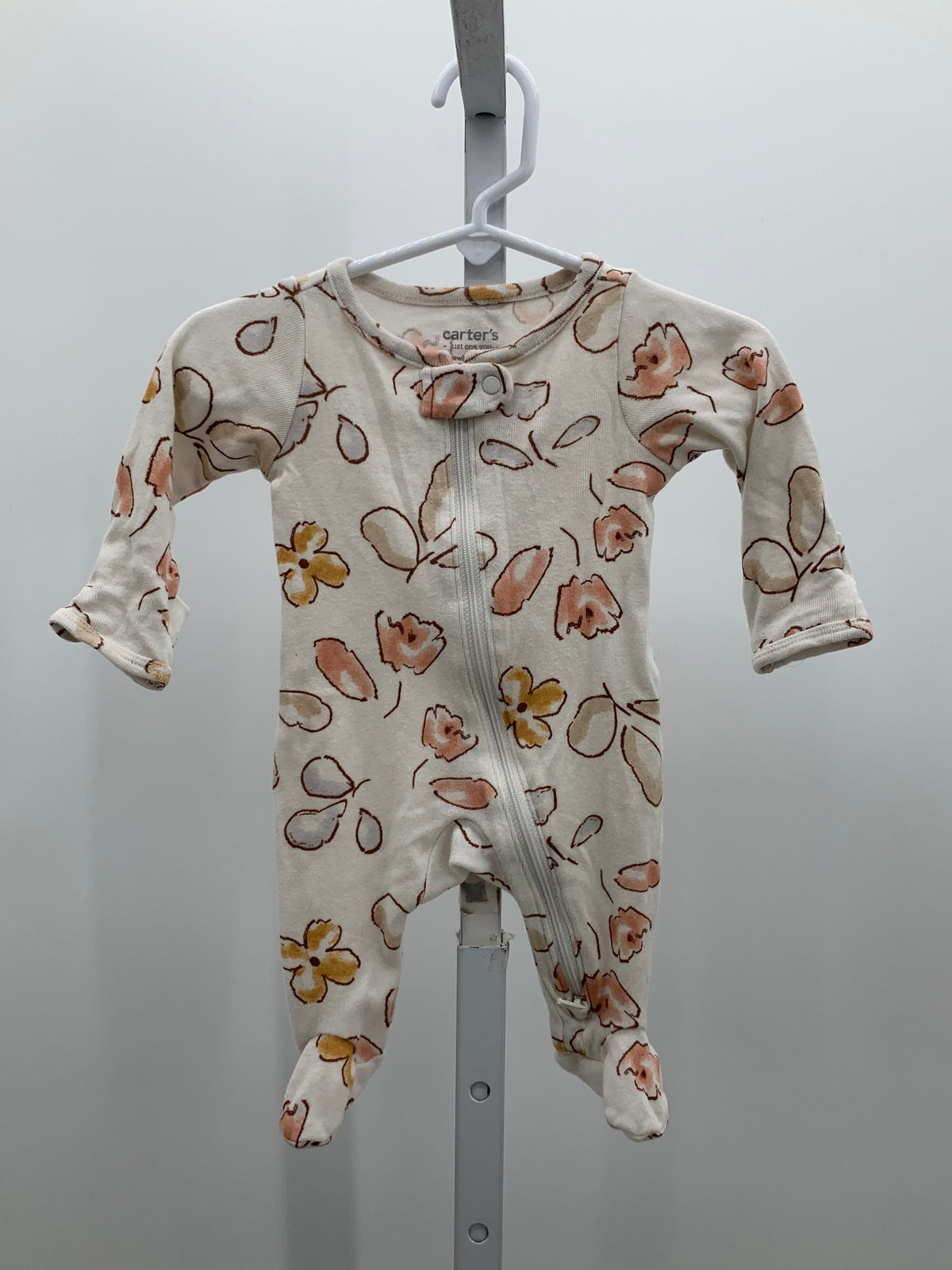 Carters Size Newborn Girls Long Slv. Romper