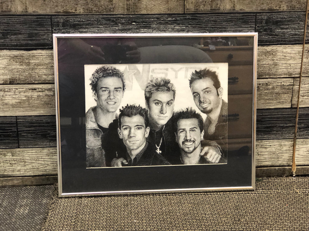NSYC DRAWING IN SILVER FRAME.