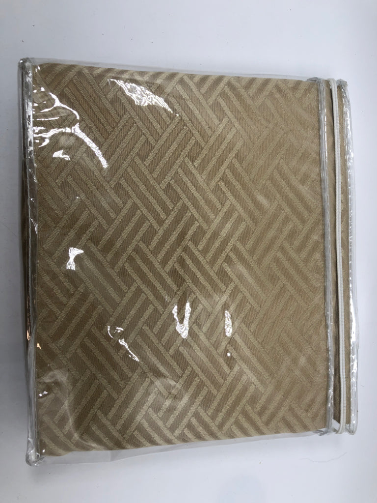 NIP BEIGE BEDSPREAD.