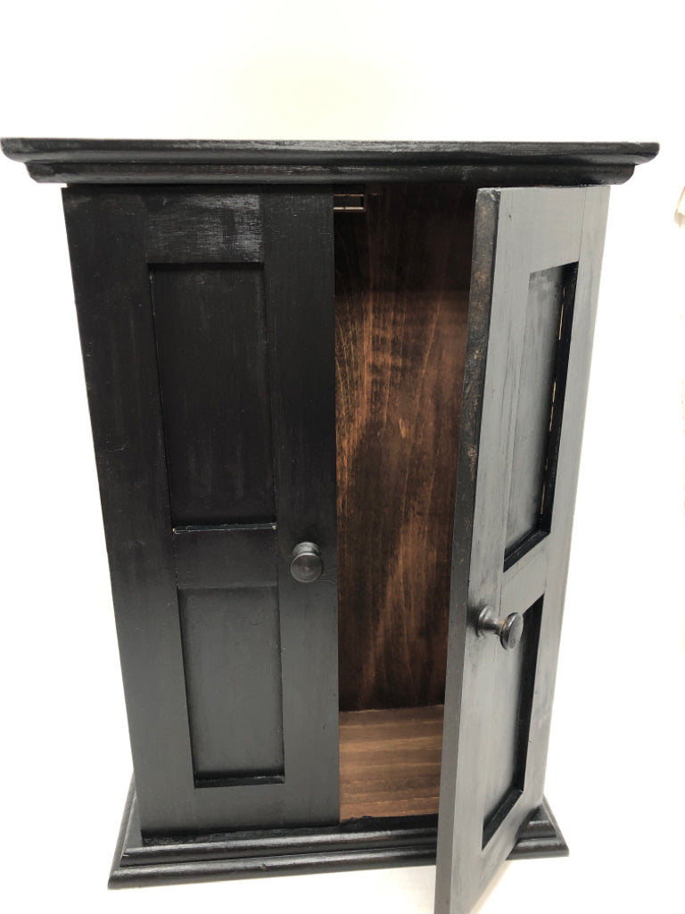 SM BLACK PAINTED CABINET.