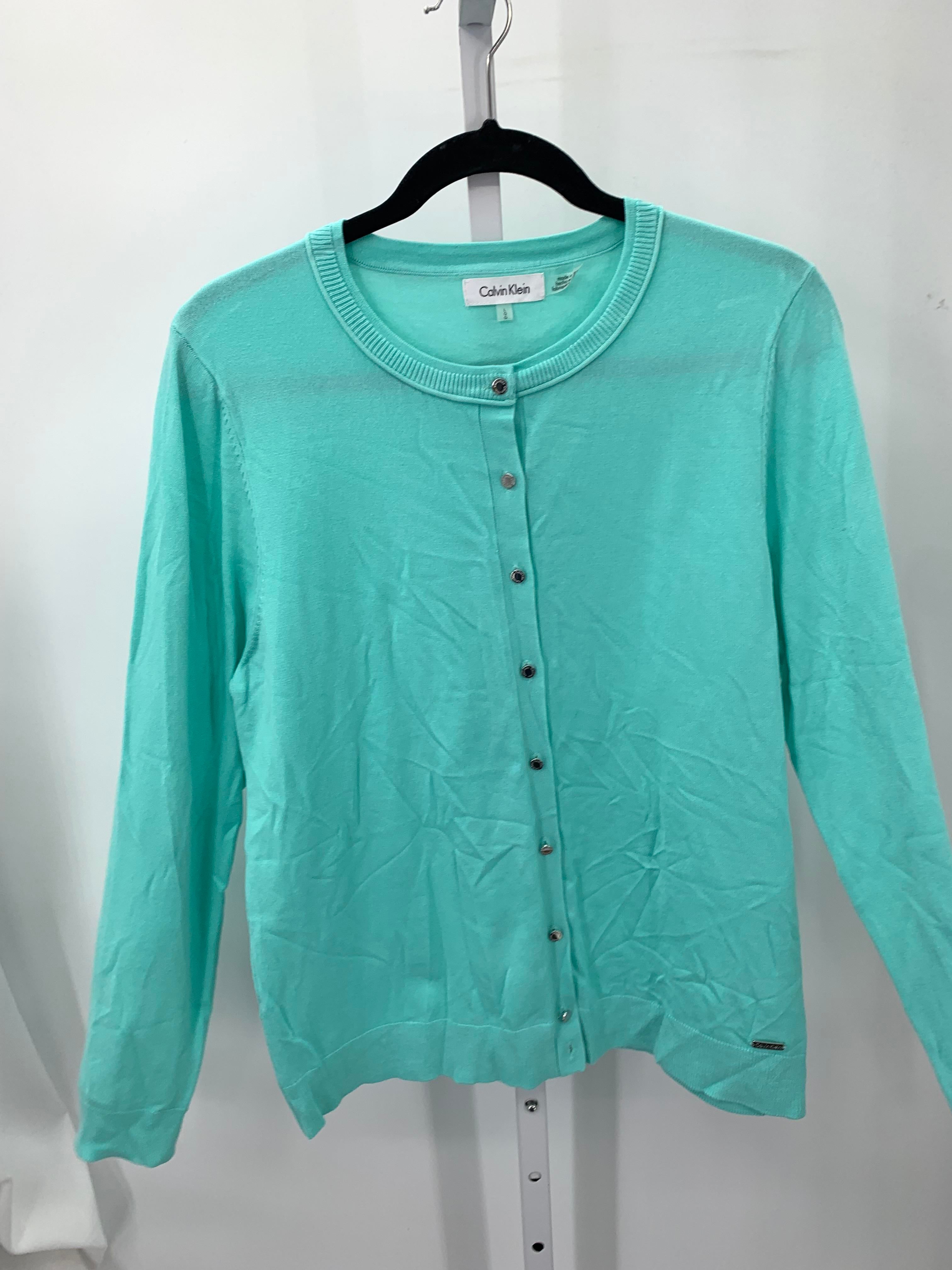 Calvin Klein Size Large Misses Long Slv Sweater
