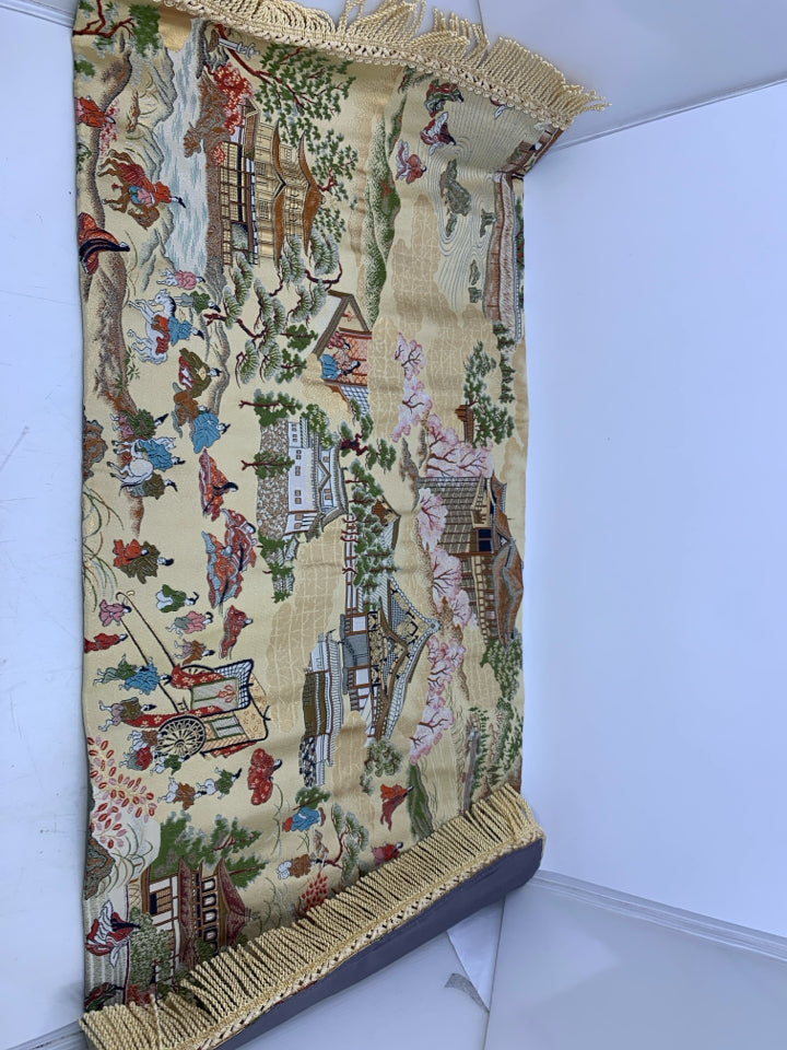 VILLAGE ASIAN STYLE W/ TASSELS.