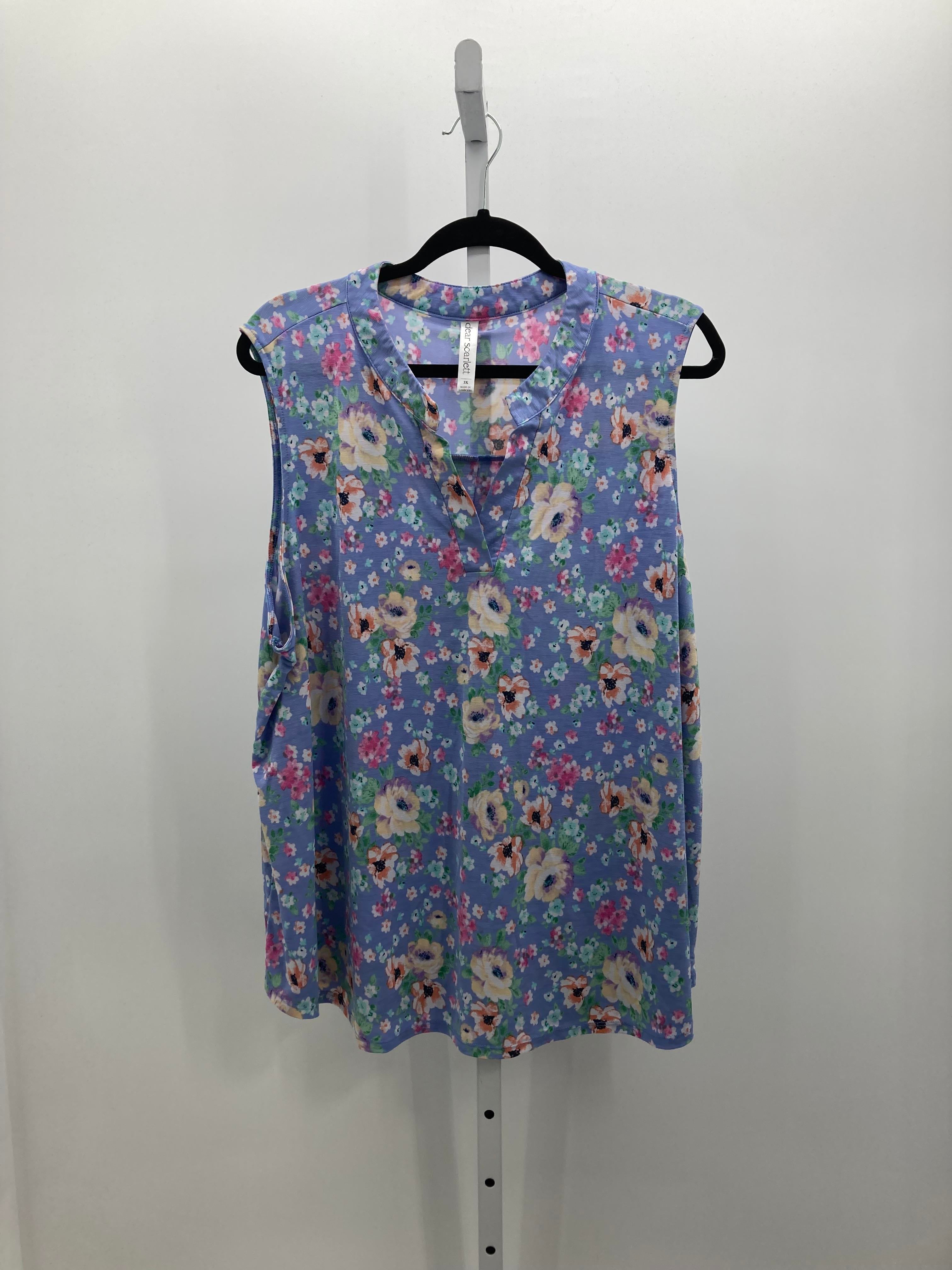 Size 3X Womens Sleeveless Shirt