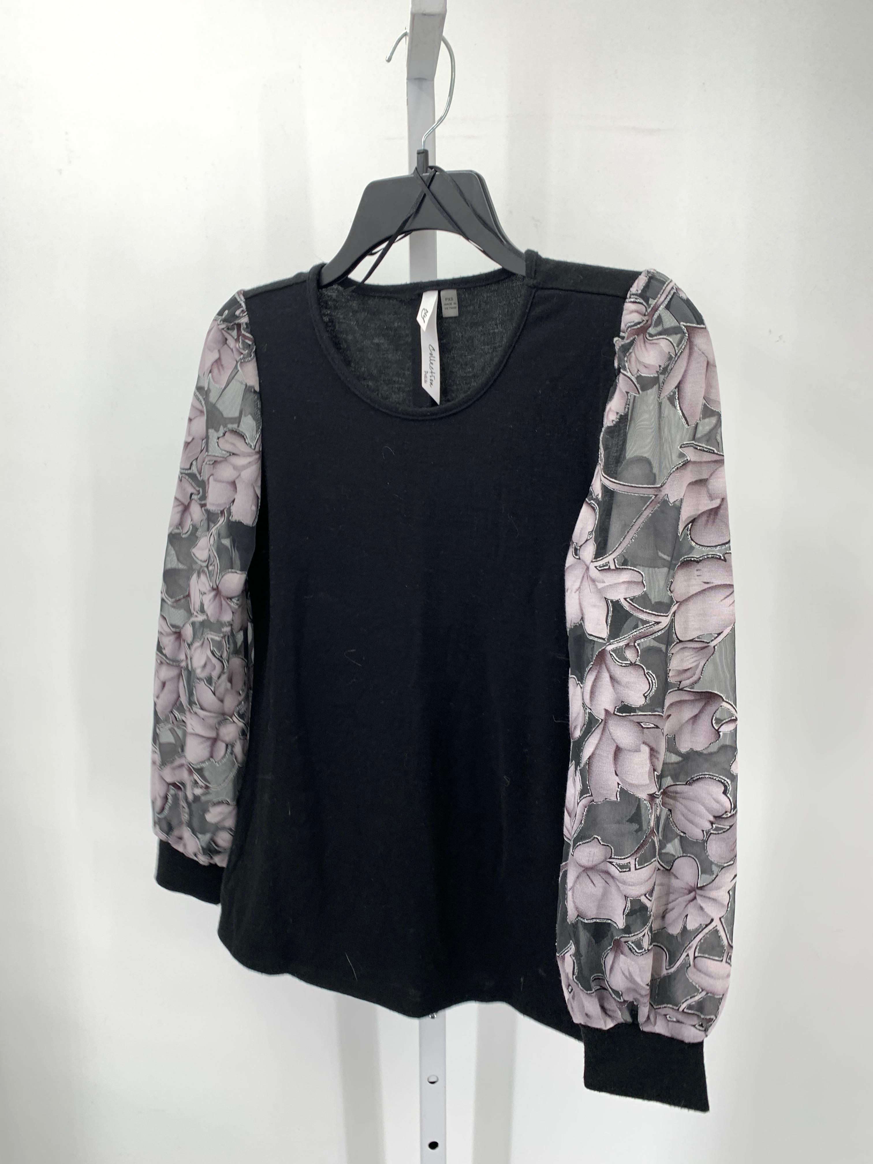 NY Collection Size X Small Petite Petite Long Sleeve Shirt