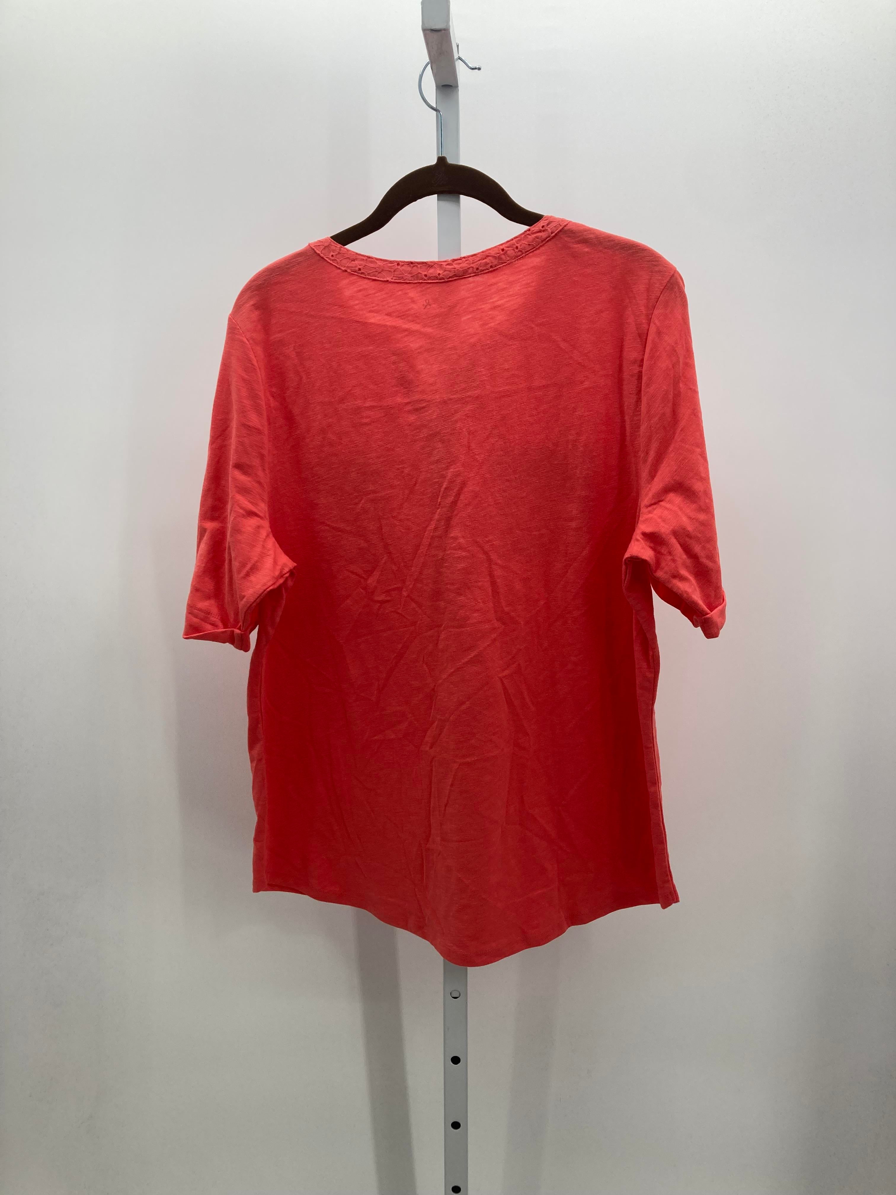Croft & Barrow Size Extra Large Misses Short Sleeve Shirt