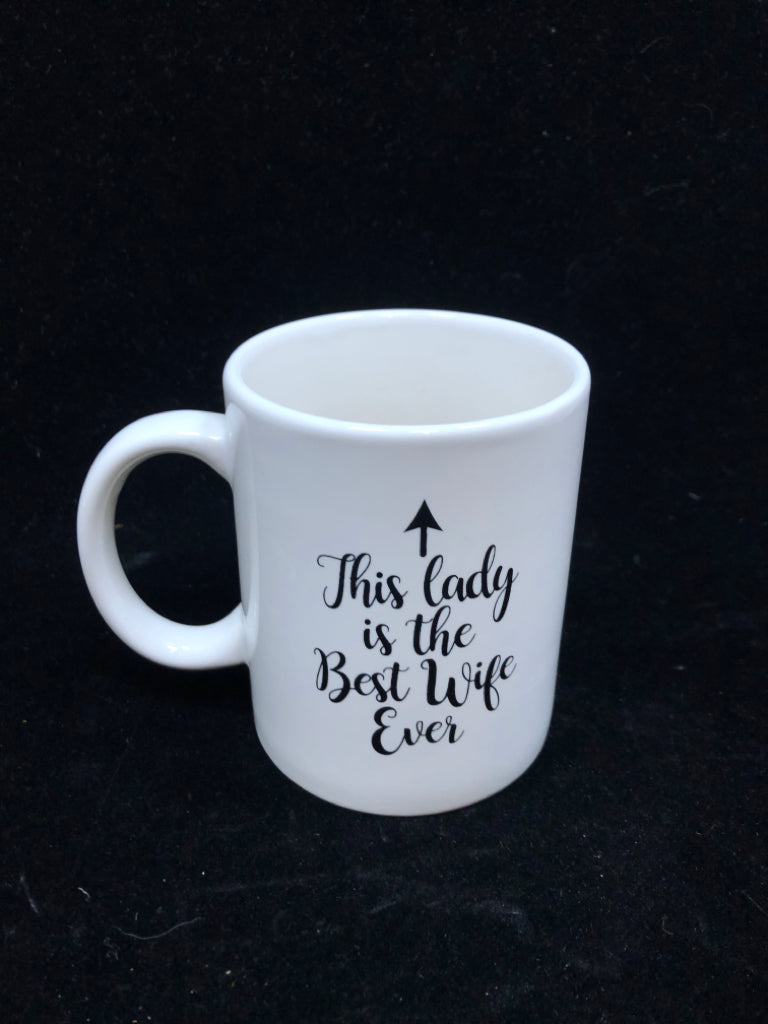 WHITE "THIS LADY" MUG.