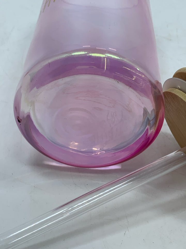 HELLO SUNSHINE IRIDESCENT GLASS TUMBLER.