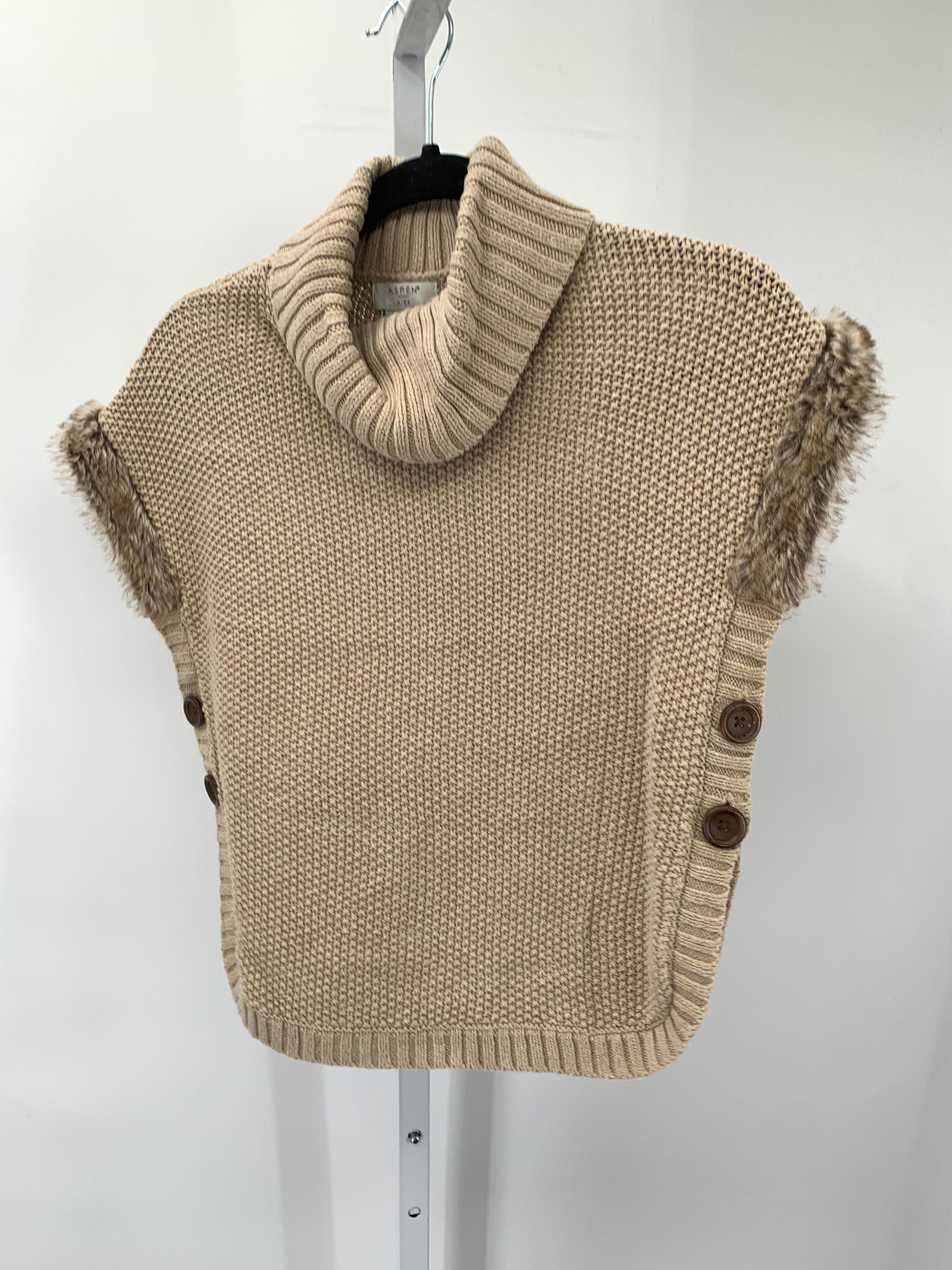 Aspen Size 10-12 Girls Short Sleeve Sweater