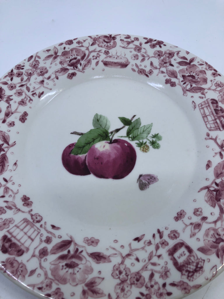4 APPLE PATTER PFALTZGRAFF DINNER PLATES.