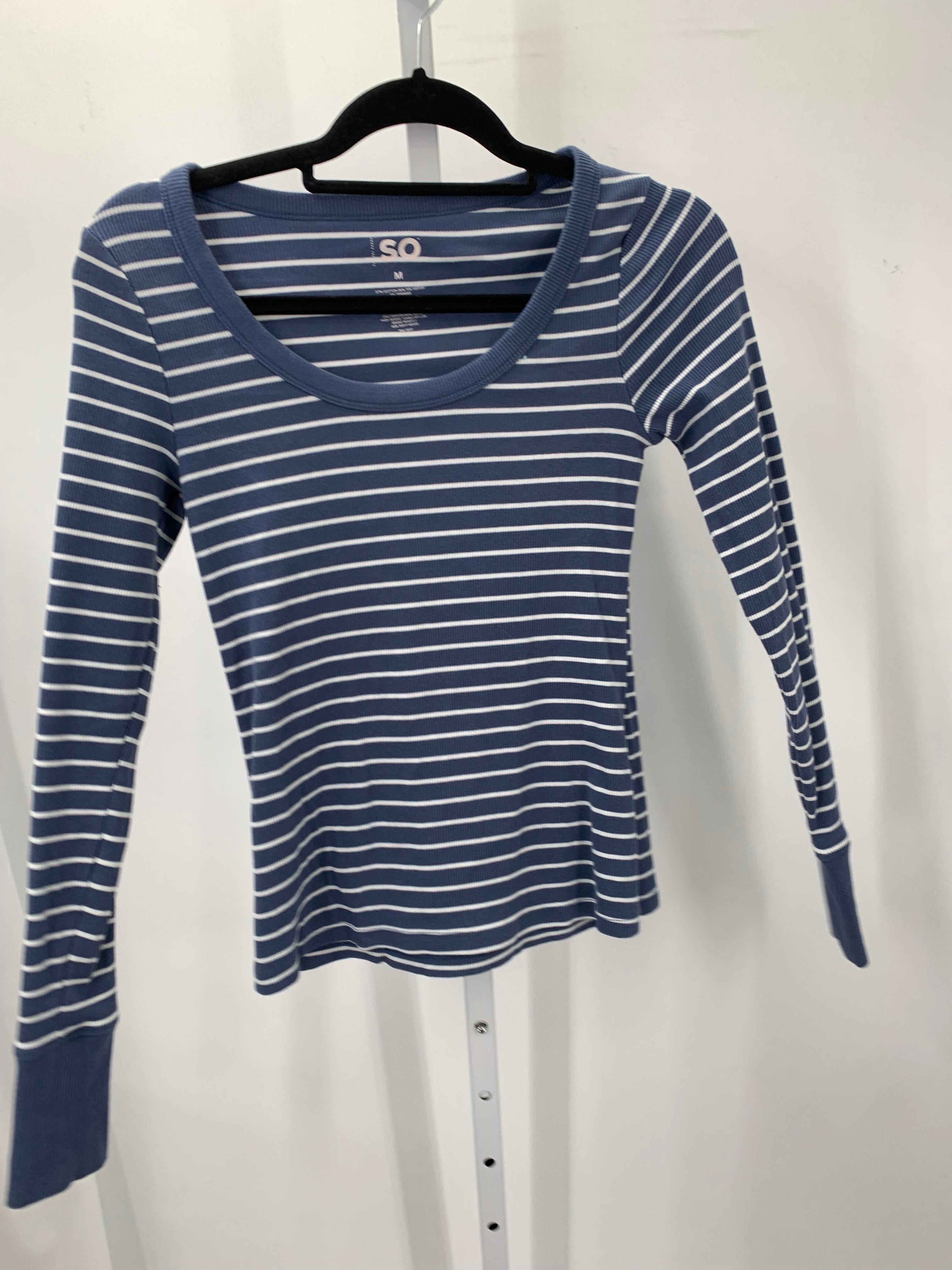 SO Size Medium Juniors Long Sleeve Shirt