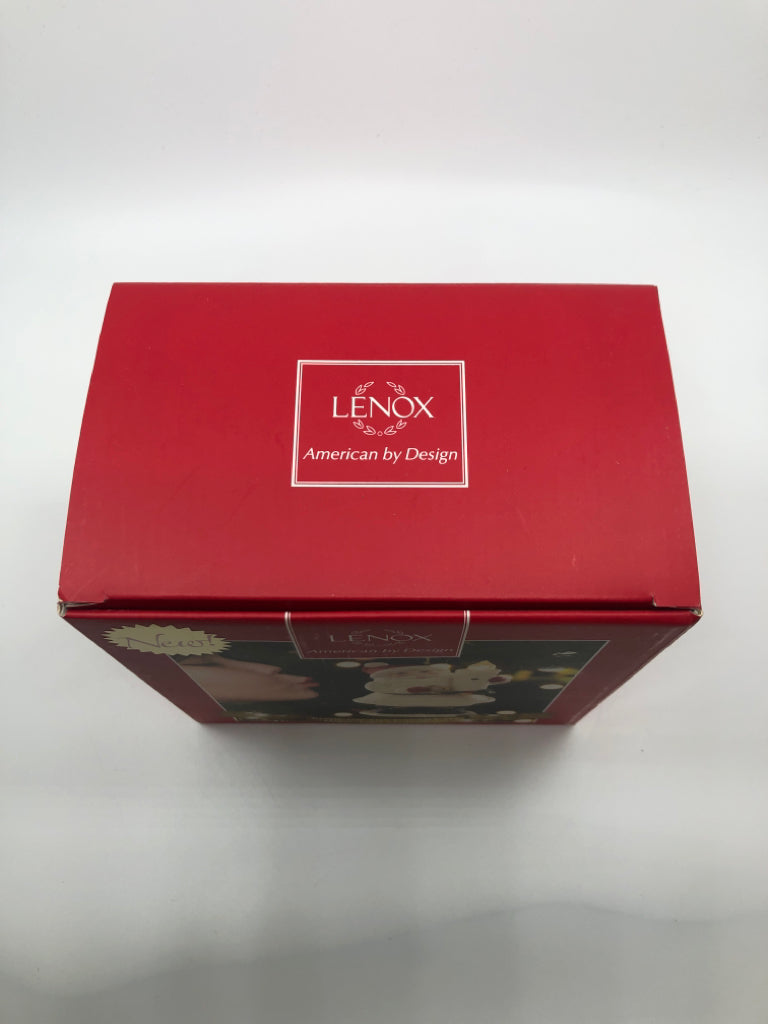 CANDLE SANTA ORNAMENT - LENOX - IN BOX.