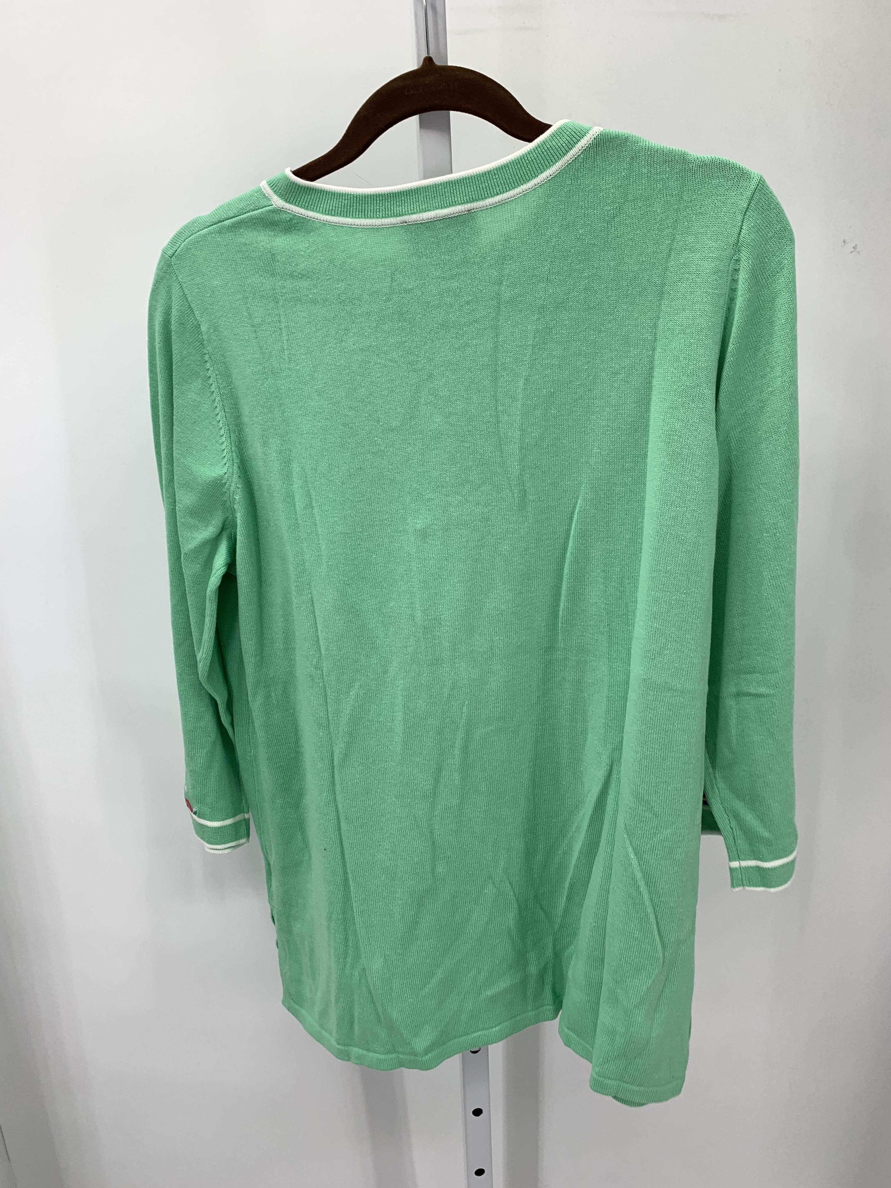 Bob Mackie Size Medium Misses 3/4 Sleeve Sweater