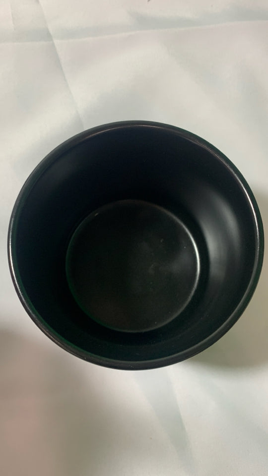 COFFEE CANISTER W BLACK LID.
