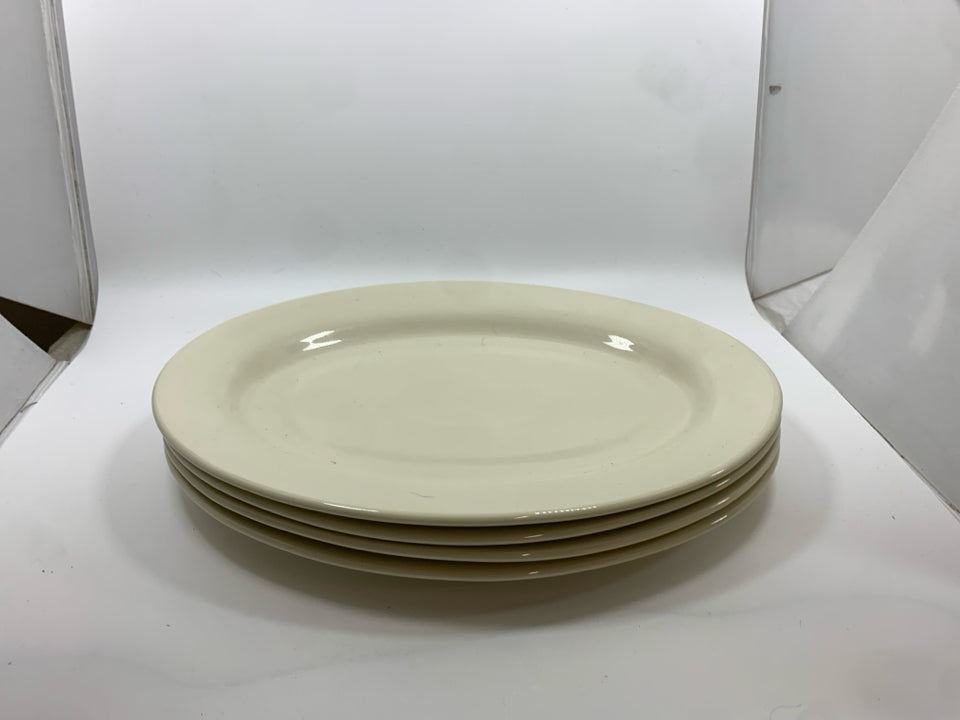 4 VTG OVAL PLATTERS - HOMER LAUGHLIN.