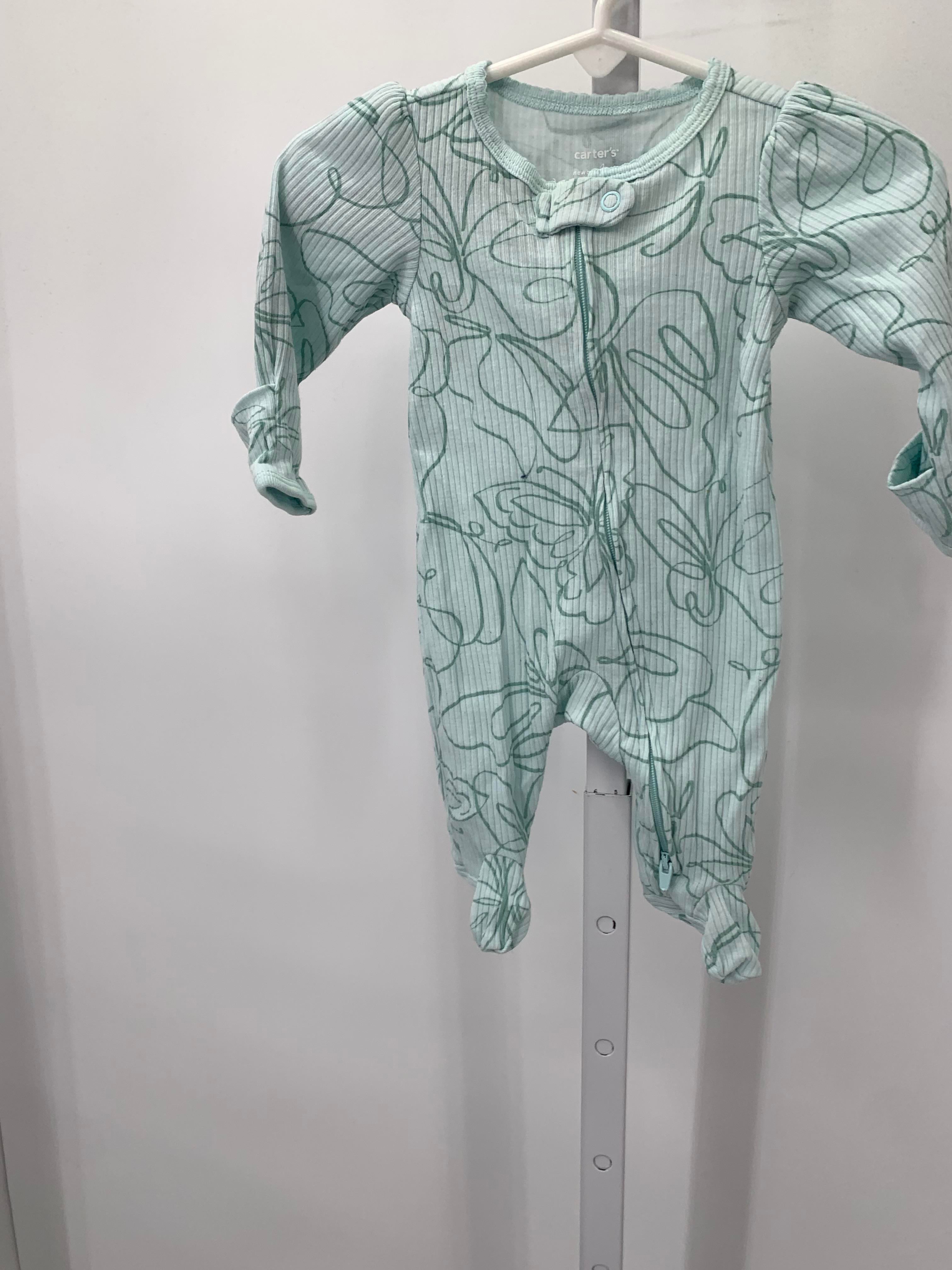 Carters Size Newborn Girls Long Slv. Romper