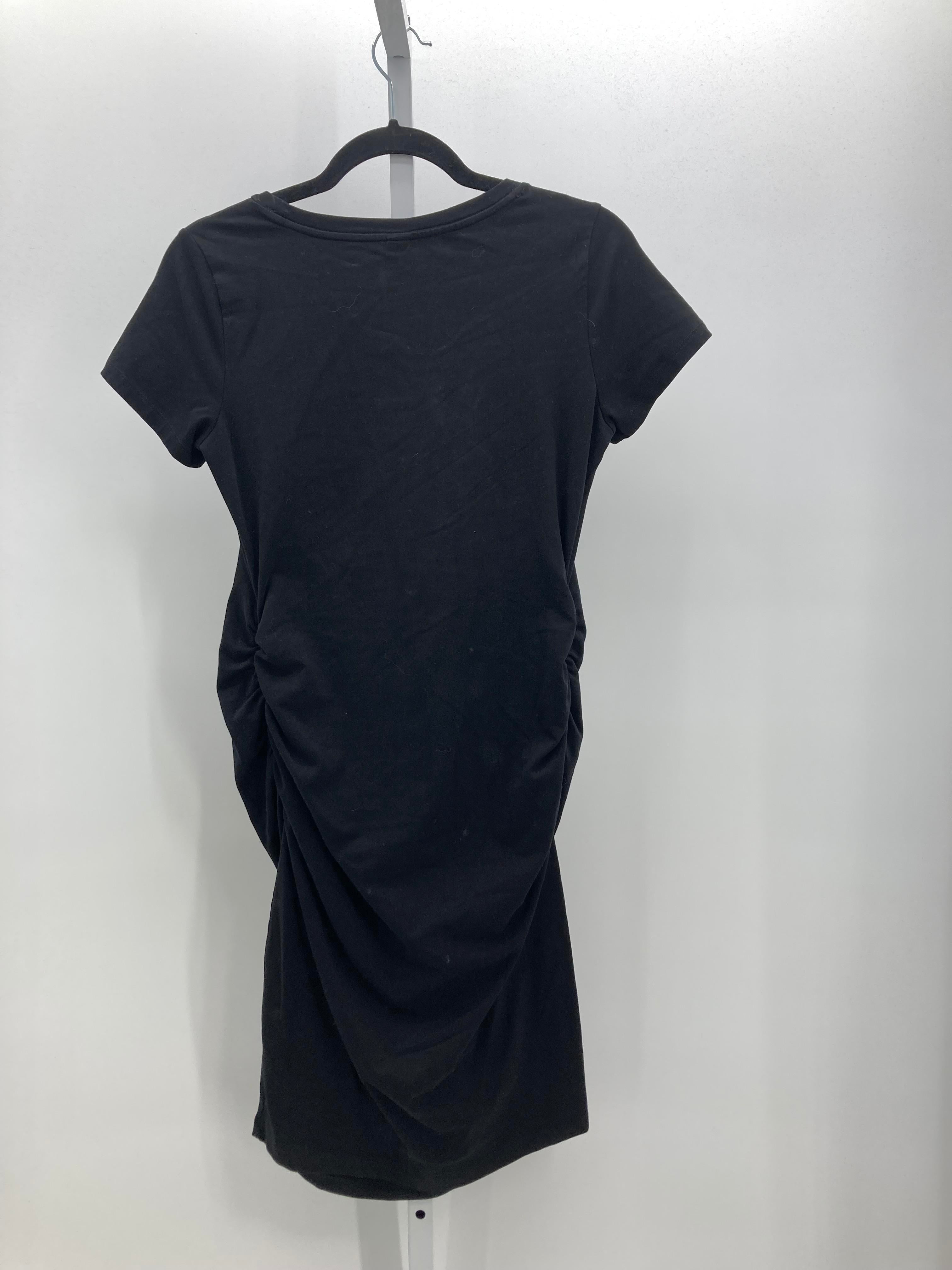 Old Navy Black Size Medium Maternity Short Sleeve Dress