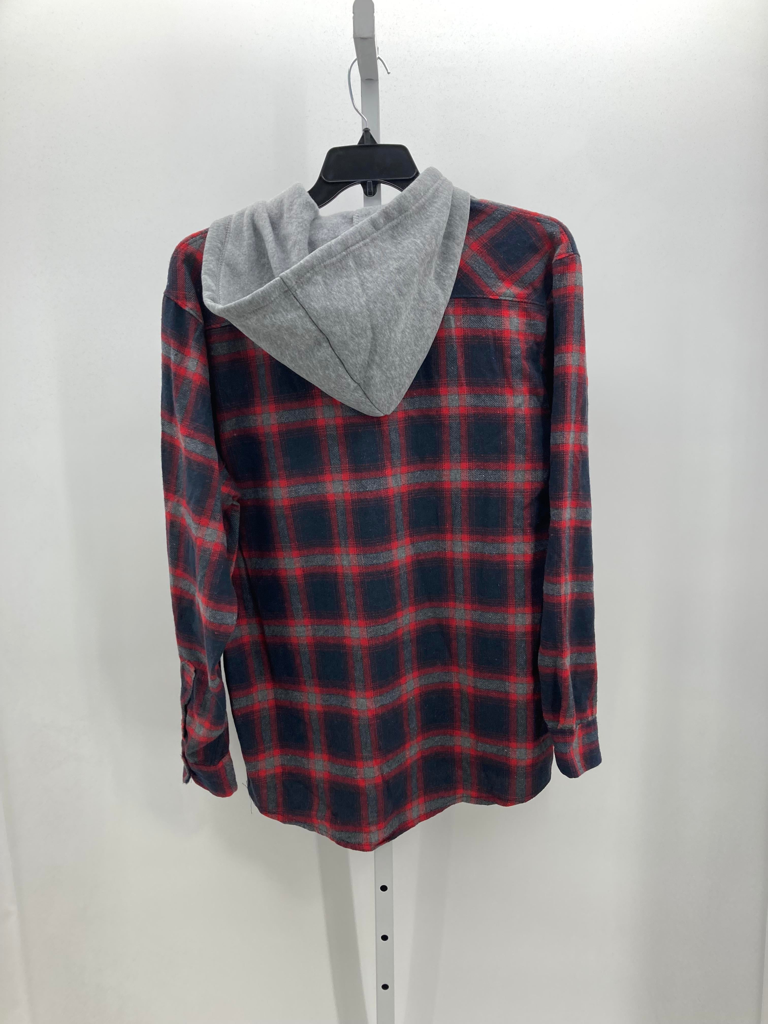 NEW HOODED RED PLAID