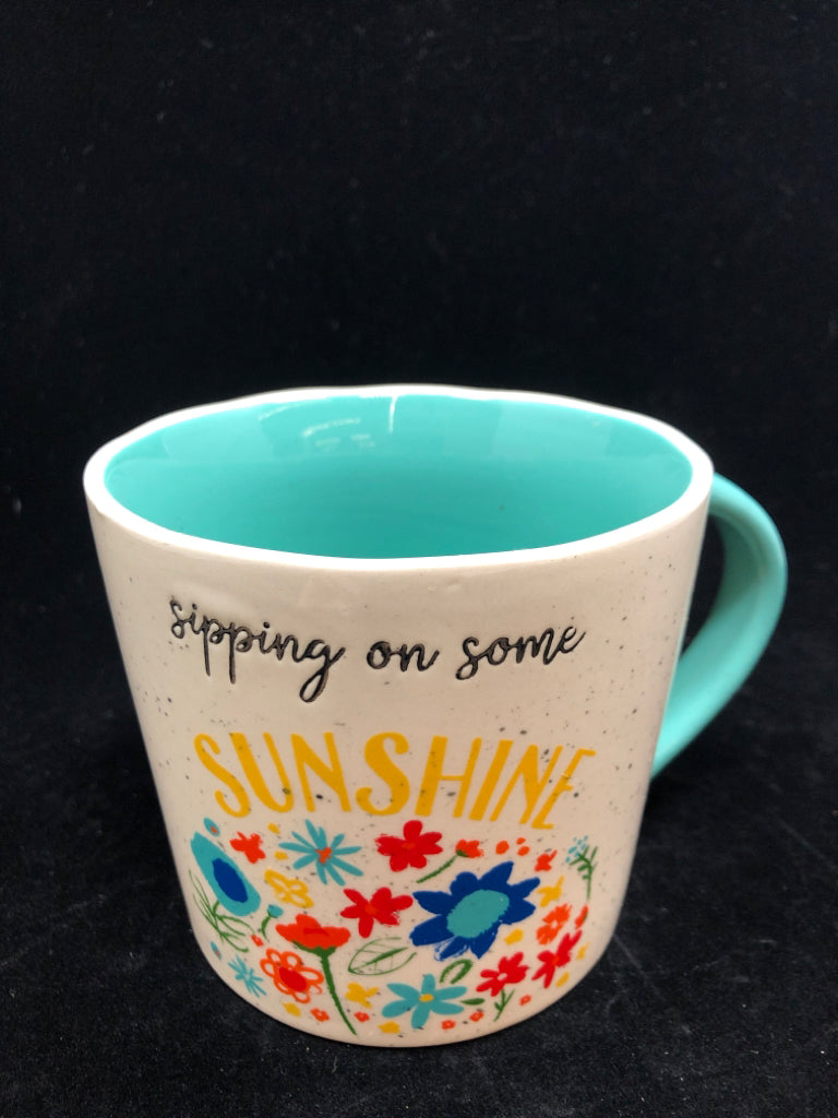 "SIPPING ON SUNSHINE" MUG.