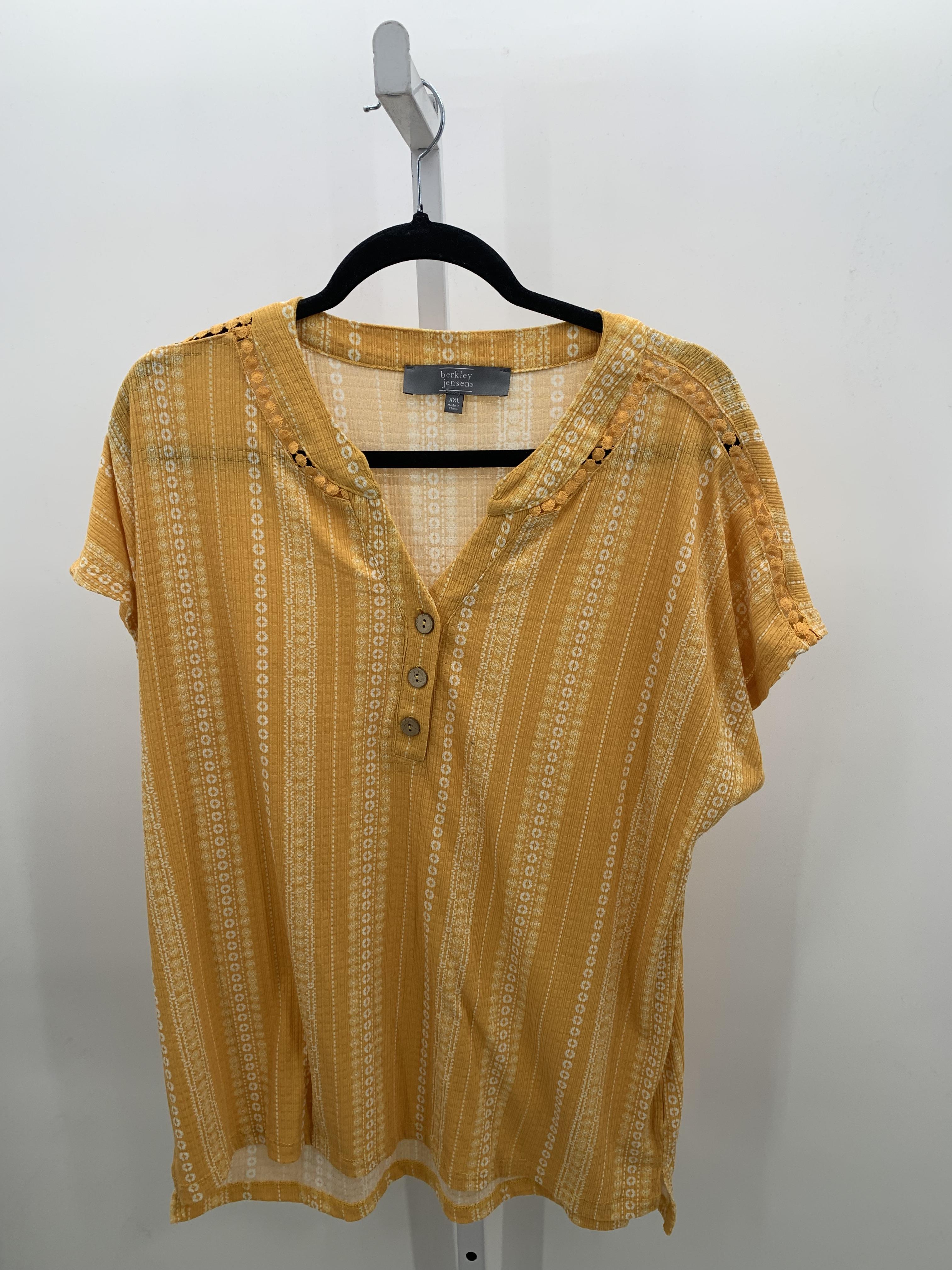 Berkley Jensen Size XXL Misses Short Sleeve Shirt