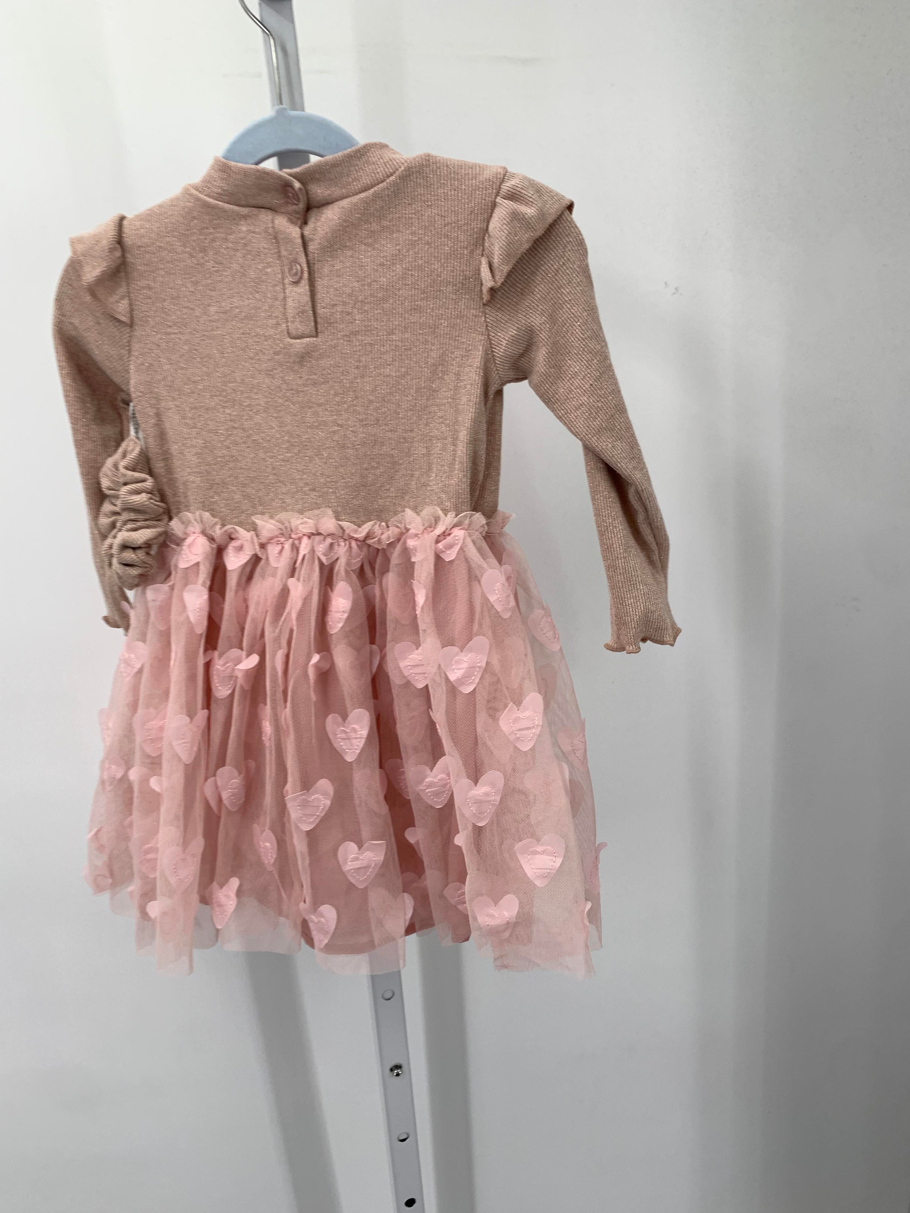 Nicole Miller Size 2T Girls Long Sleeve Dress