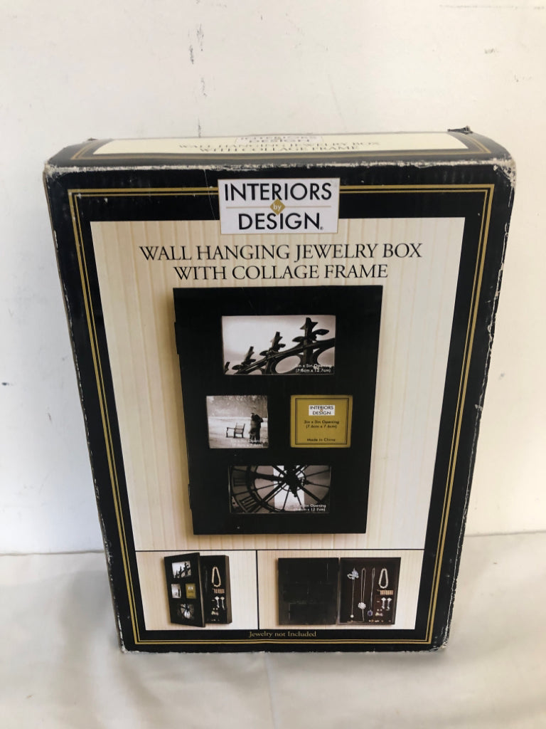 NIB WALL HANGING JEWELRY BOX.