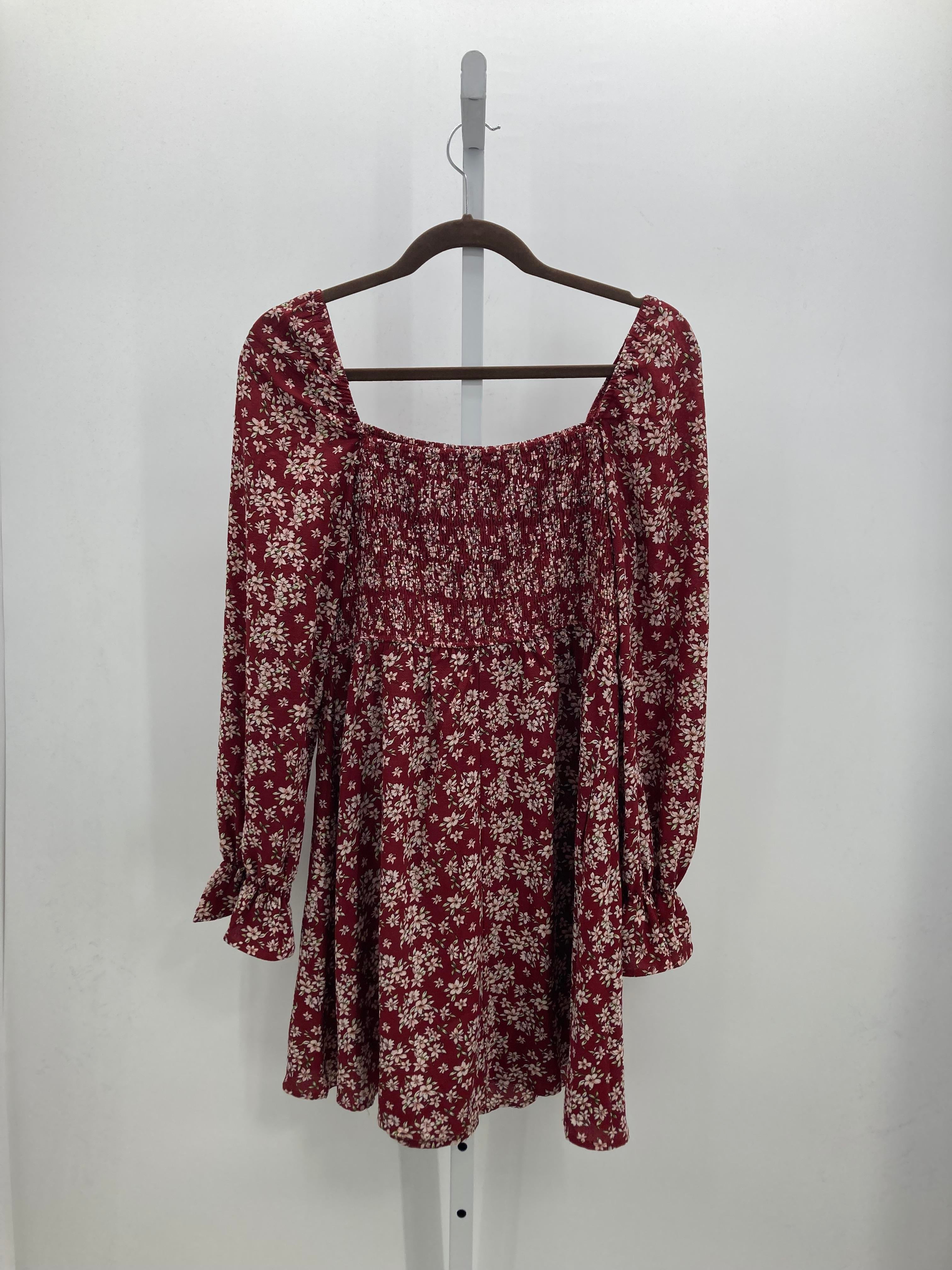 Size Large Misses Long Sleeve Dress