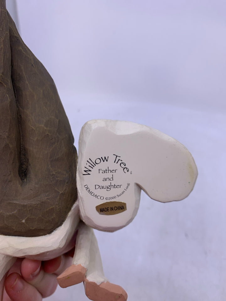 FATHER & DAUGHTER SITTING DOWN.