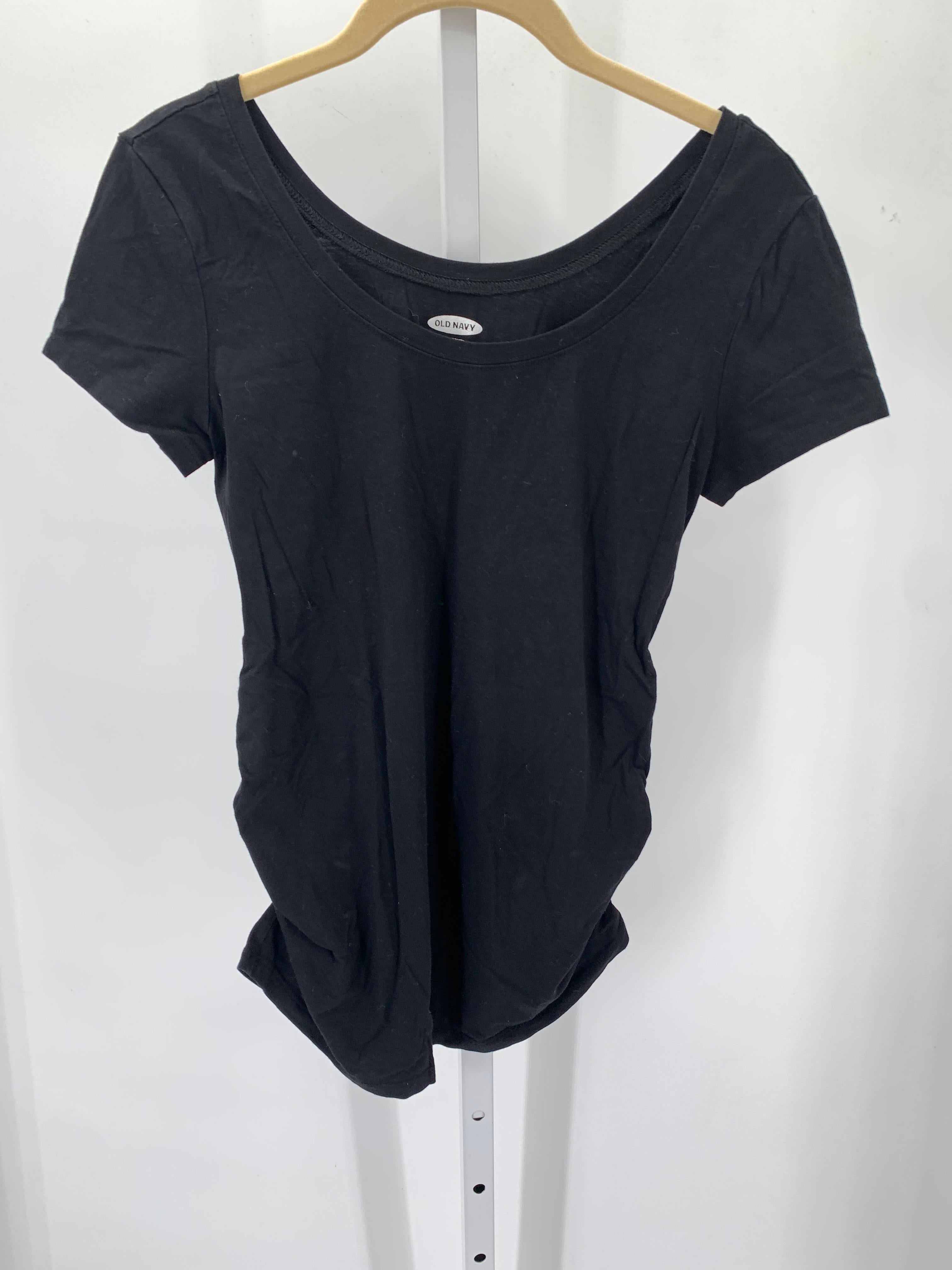 Old Navy Black Size Small Maternity Short Sleeve Shirt
