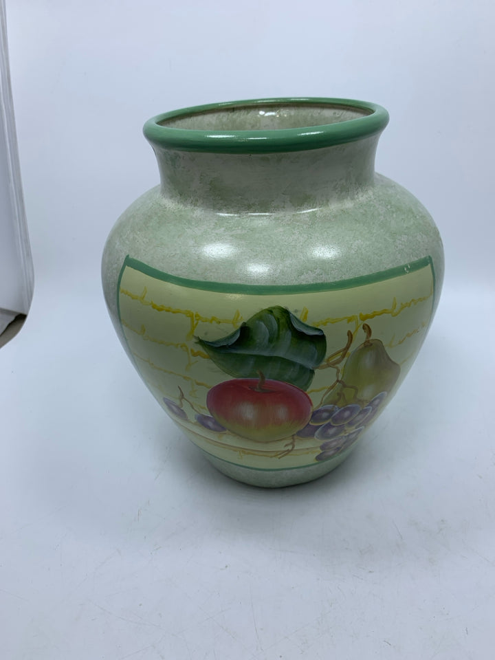 LARGE FRUIT VASE.