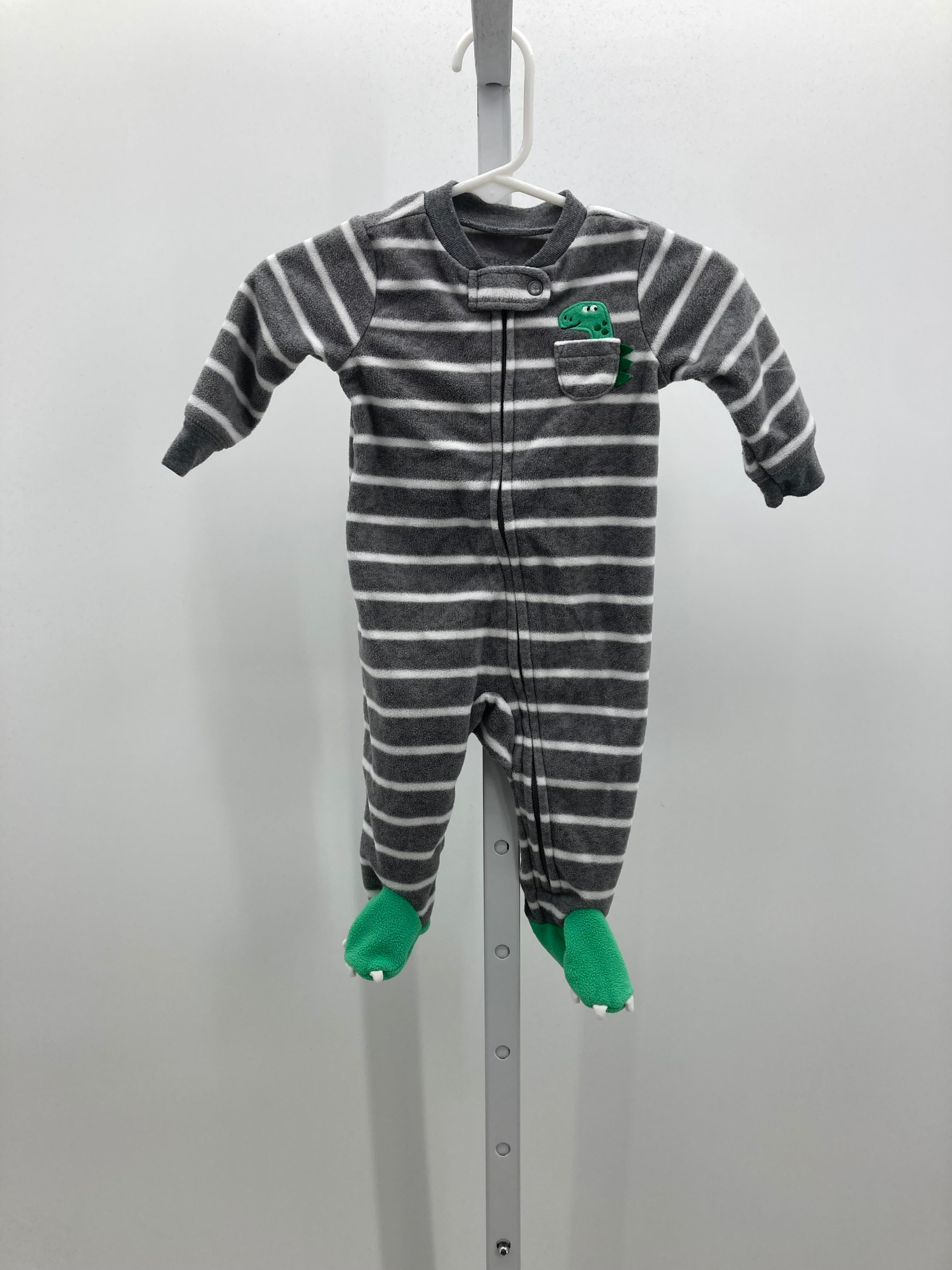 WHITE STRIPES FLEECE DINO
