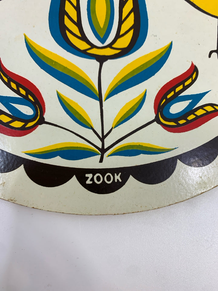 HEX DOUBLE DISTELFINK TRIVET.