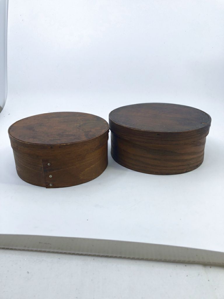 2 VTG WOOD NESTING BOXES.