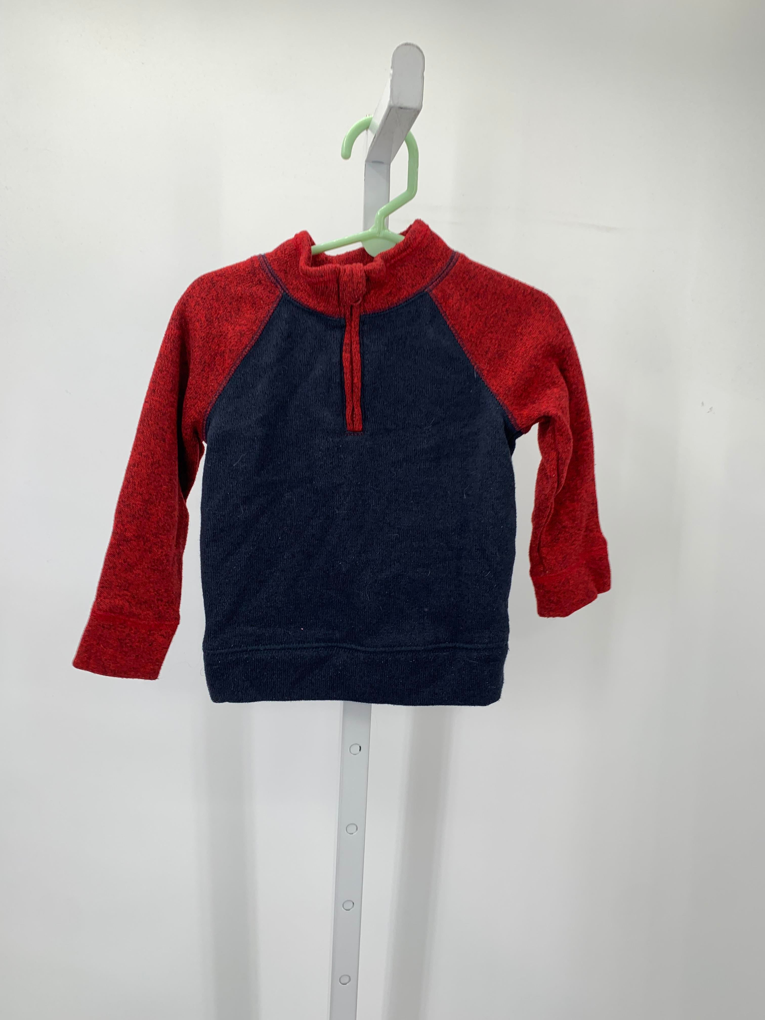 NAVY PARTIAL ZIP