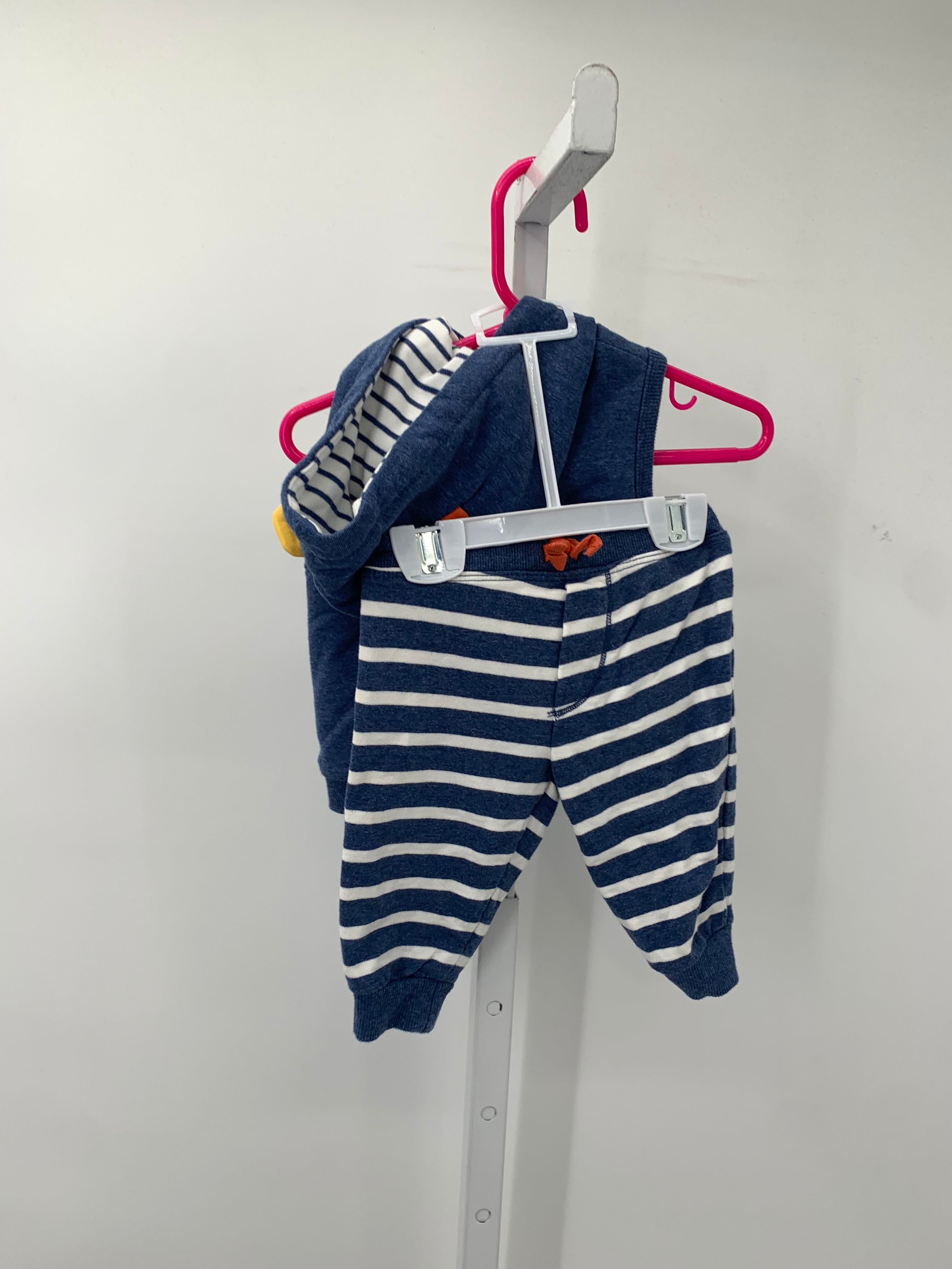 ANIMAL ZIP VEST STRIPE PANTS.